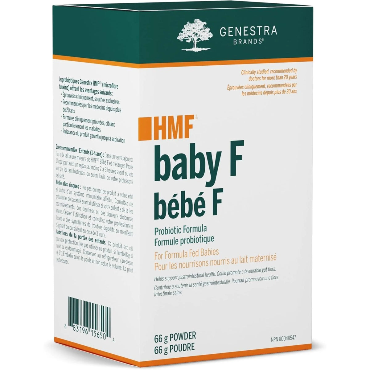 Genestra Brands HMF Baby F Probiotic Formula 66g