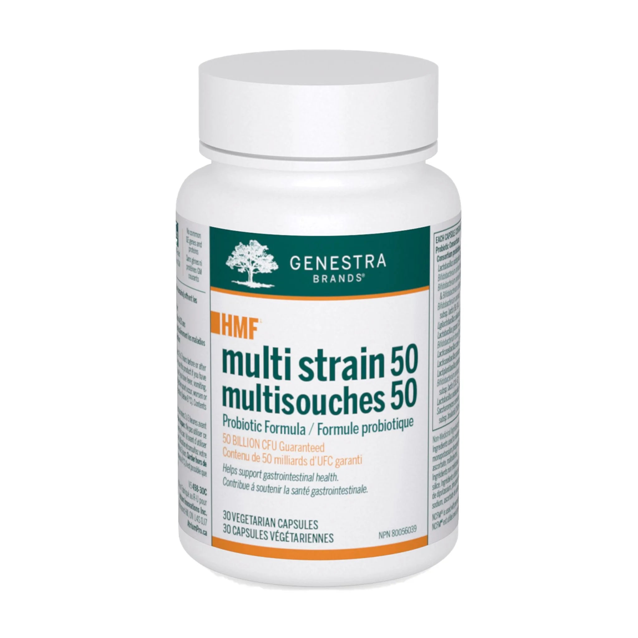 Genestra Brands HMF Multi Strain 50, 30 Vegan Capsules - Nature's Source Inc