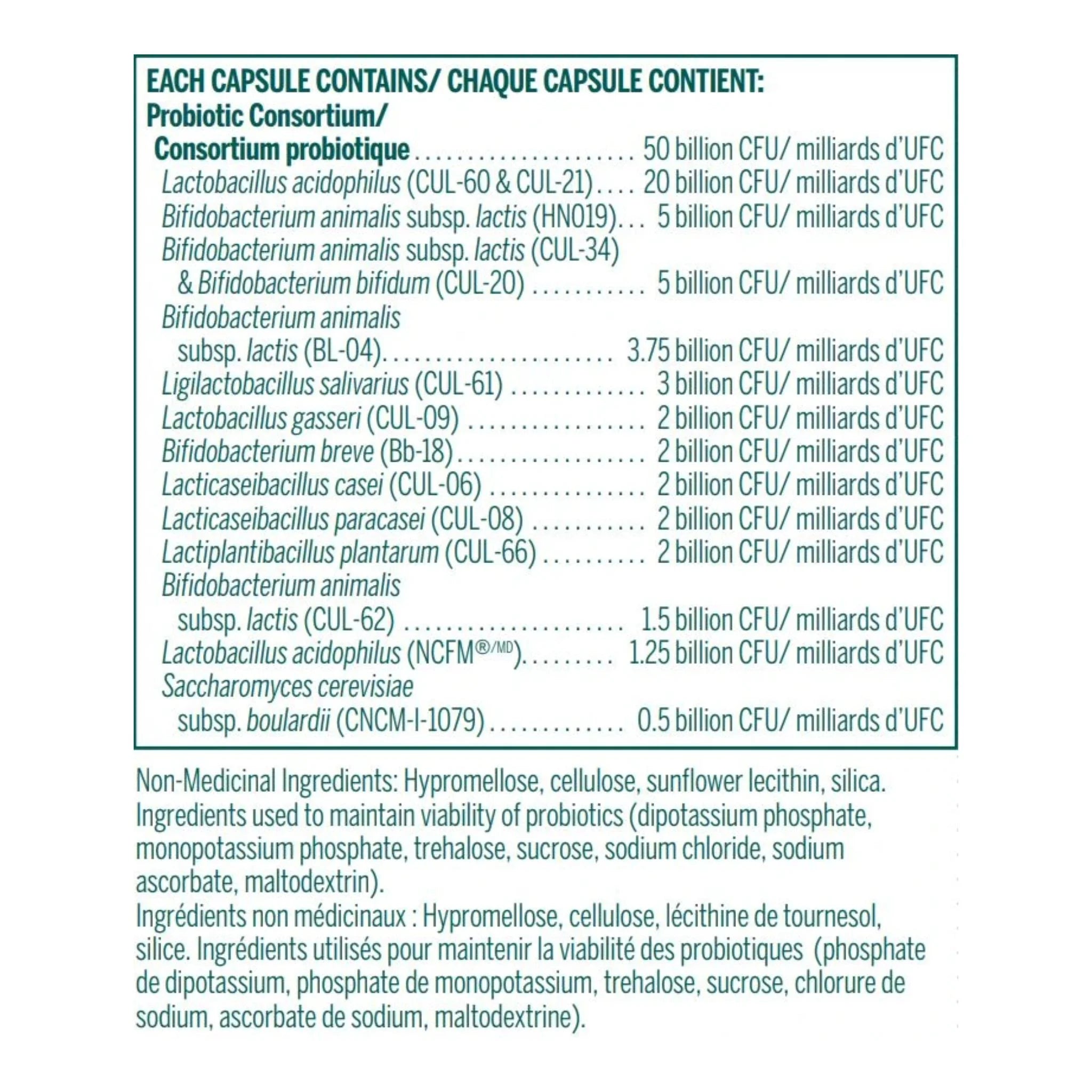 Genestra Brands HMF Multi Strain 50, 30 Vegan Capsules - Nature's Source Inc