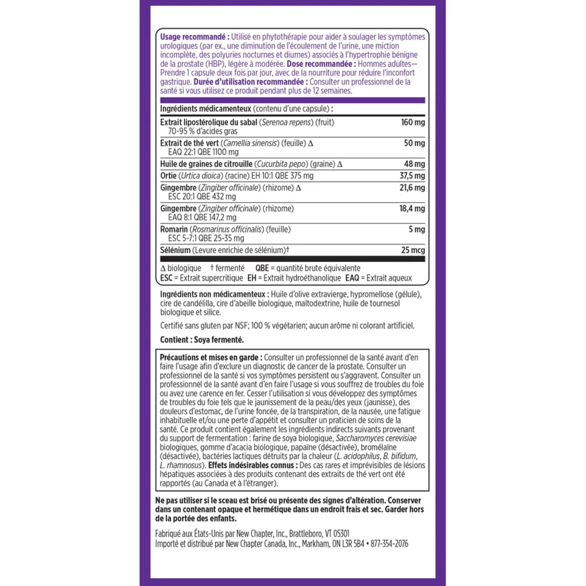 New Chapter Prostate 5LX 120 Capsules
