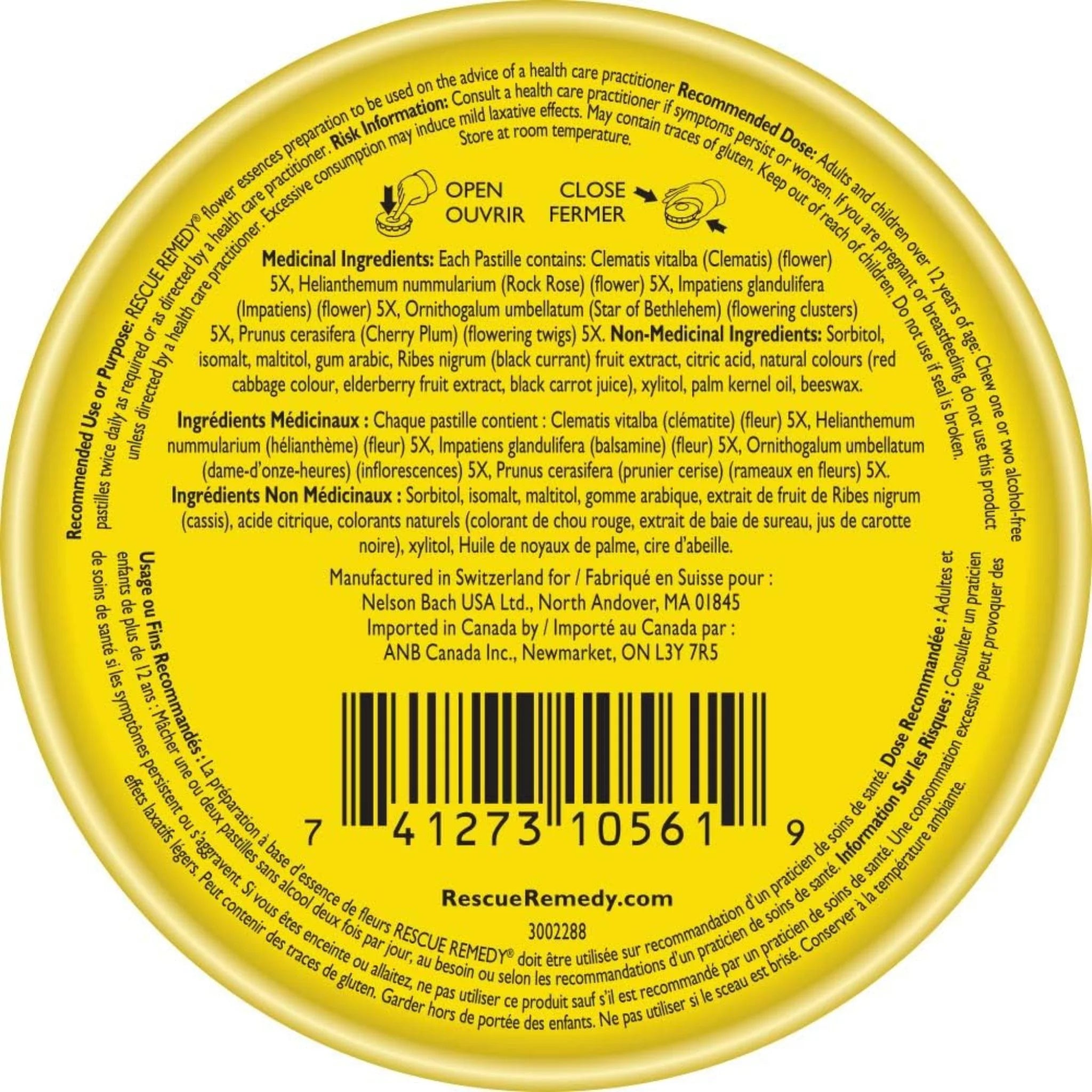 Bach Rescue Remedy Pastilles Black Currant 50 g