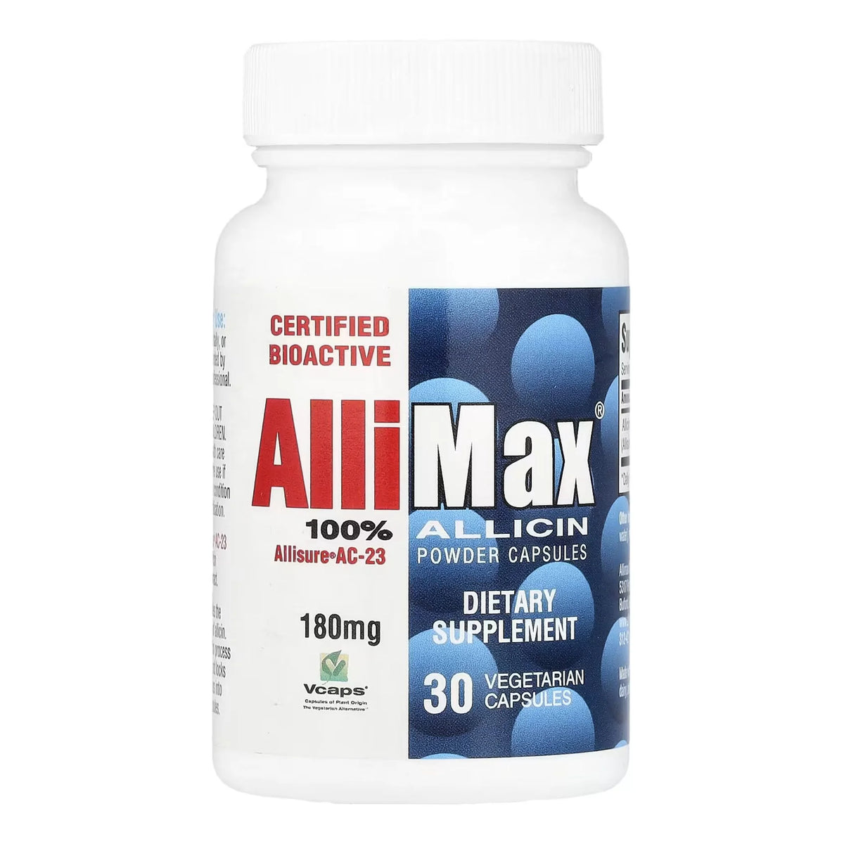 Allimax 180mg Stabilized Allicin 30 Capsules