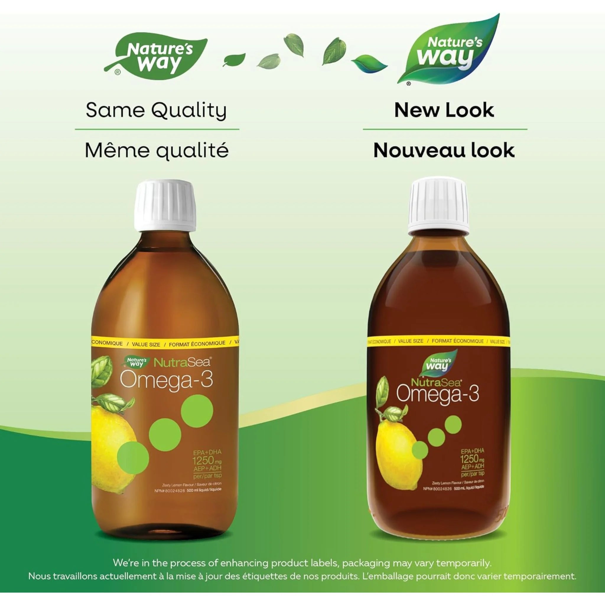 NutraSea Omega - 3 Zesty Lemon 500ml - Nature's Source Inc