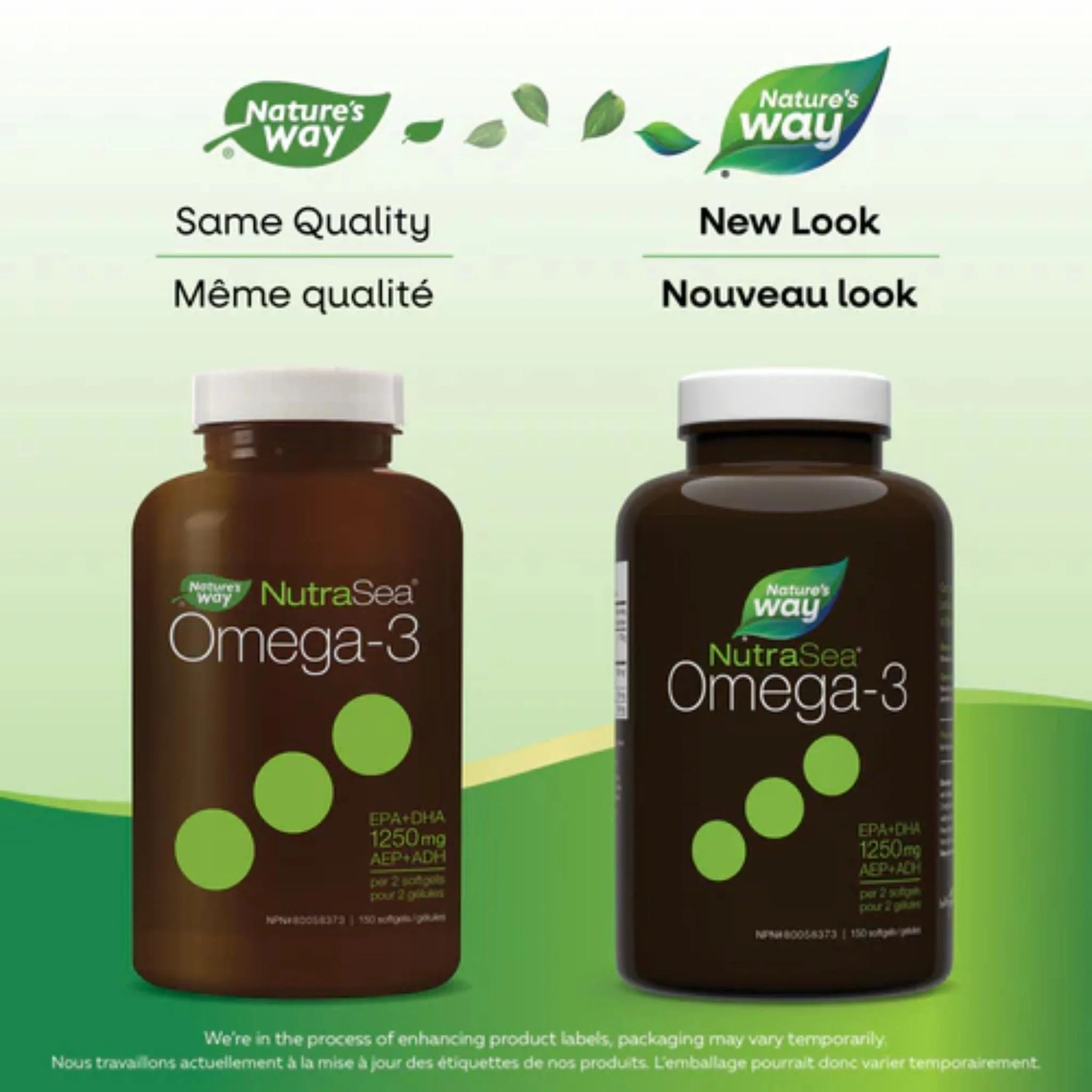 NutraSea Omega - 3 Liquid Gels 1250Mg, 150 Softgels - Nature's Source Inc