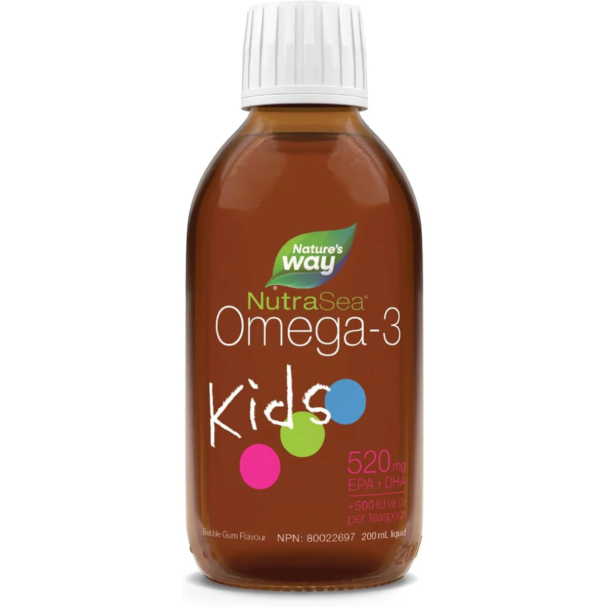 NutraSea Kids Omega-3, Bubblegum, 200ml
