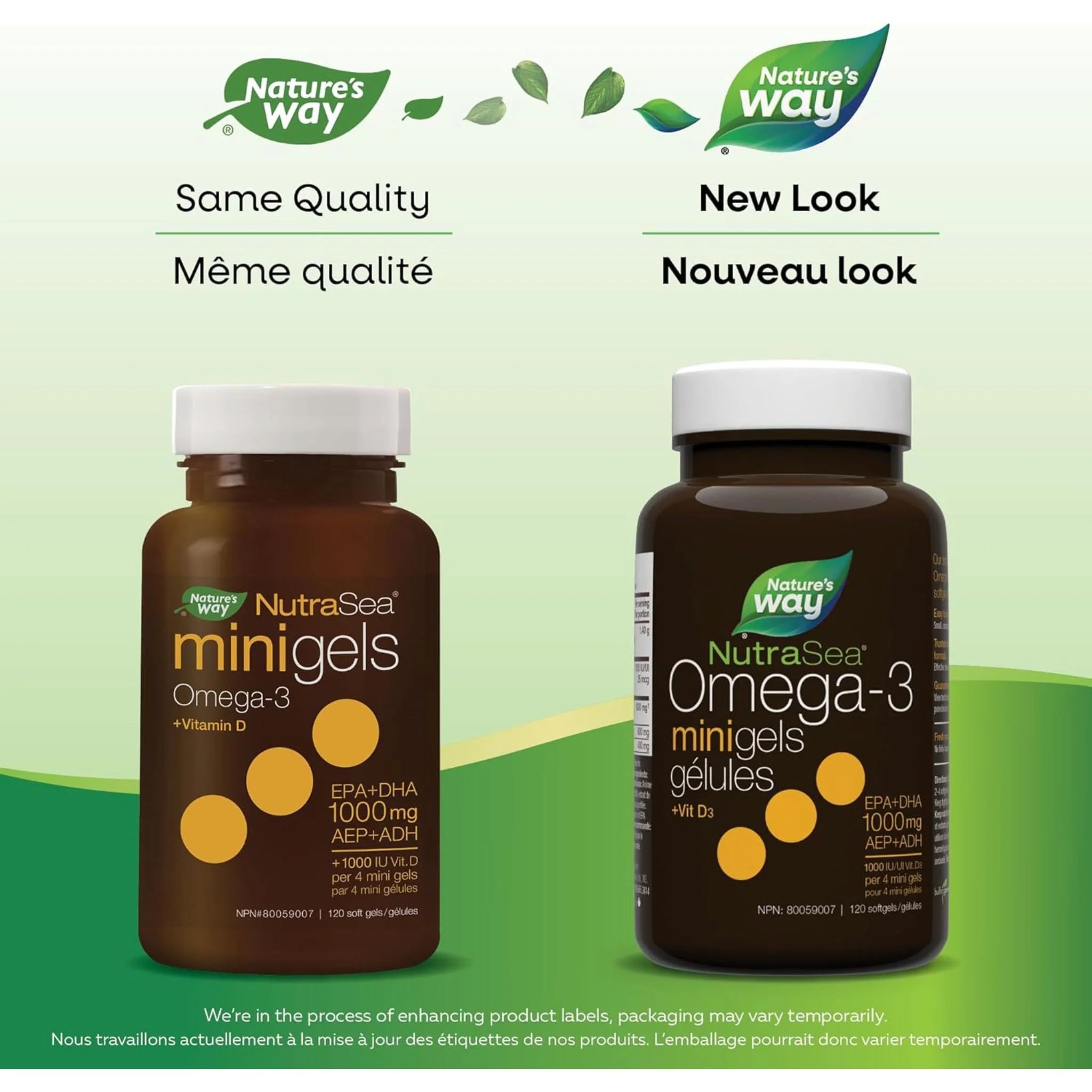 NutraSea+D Mini Gels Mint 120ct - Nature's Source Inc