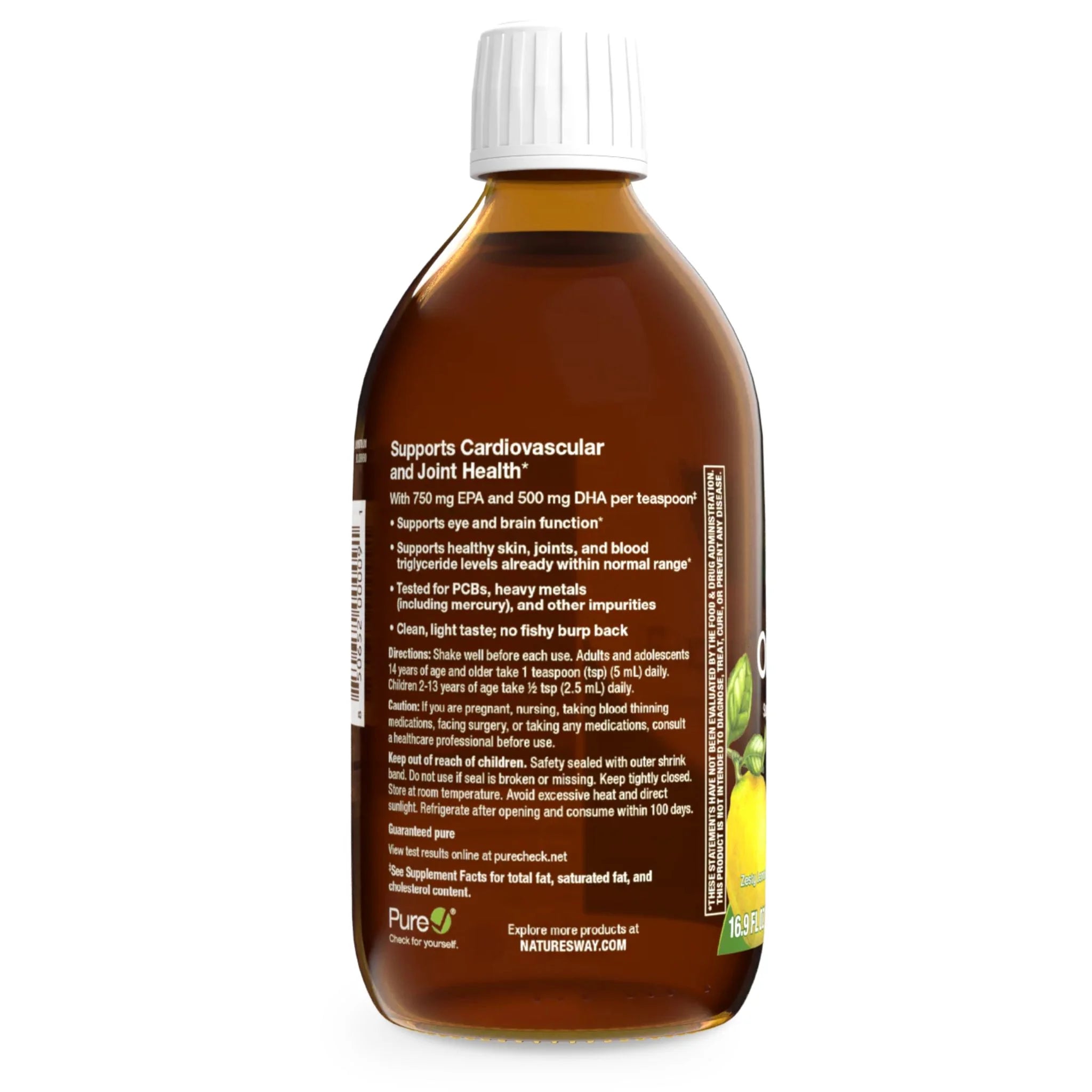 NutraSea HP Omega - 3 Zesty Lemon, 500ml - Nature's Source Inc