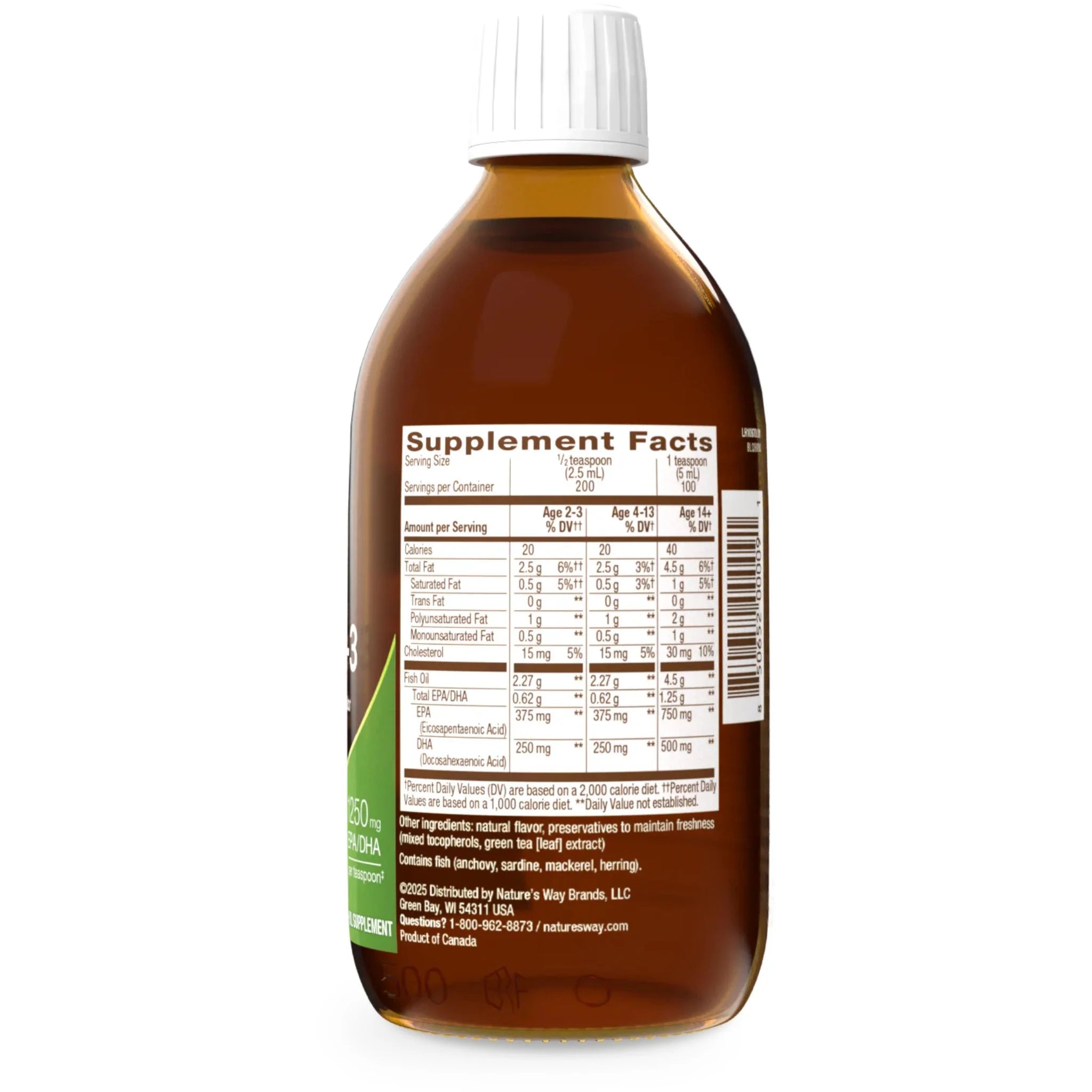 NutraSea HP Omega - 3 Zesty Lemon, 500ml - Nature's Source Inc