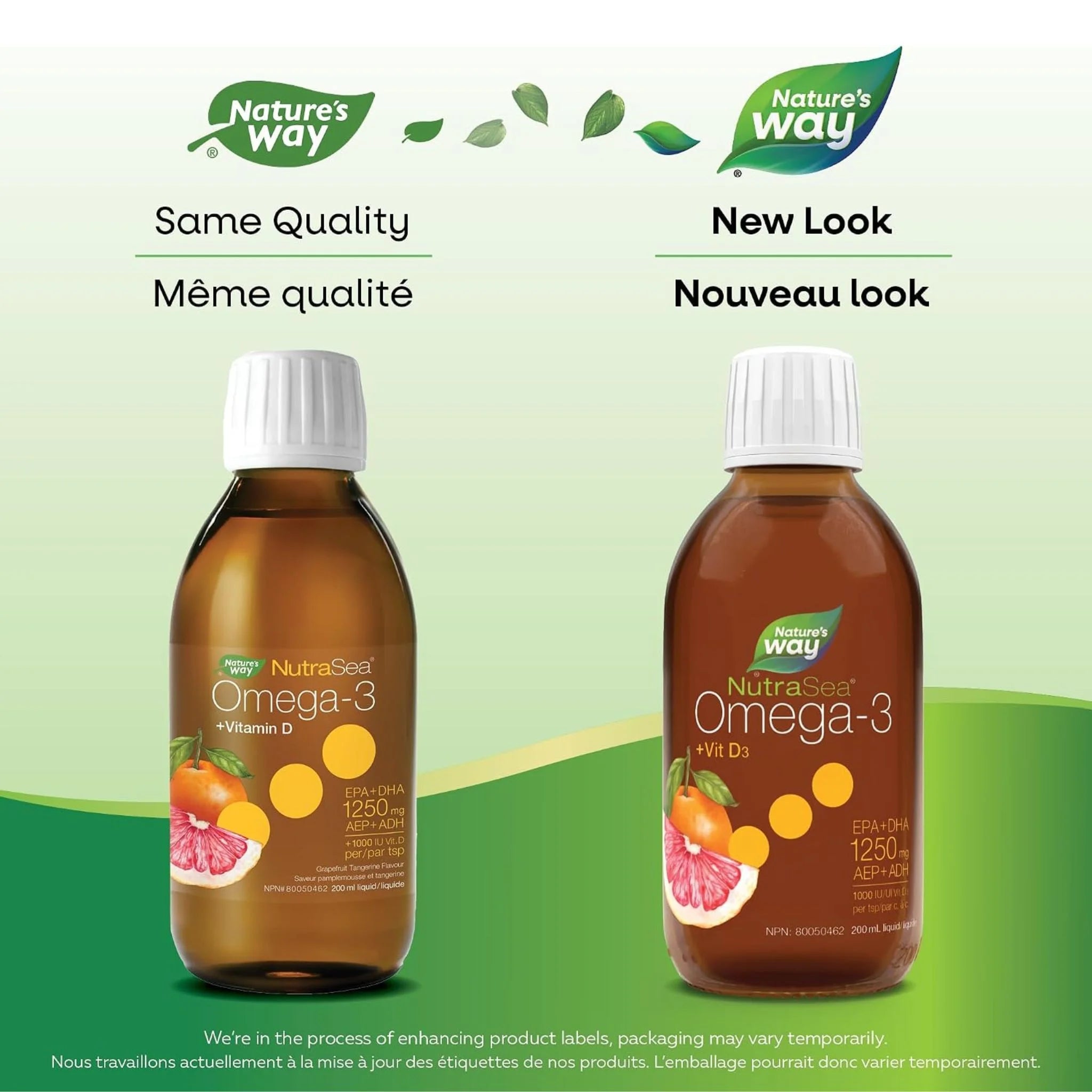 NutraSea+D Grapefruit Tangerine, 200ml