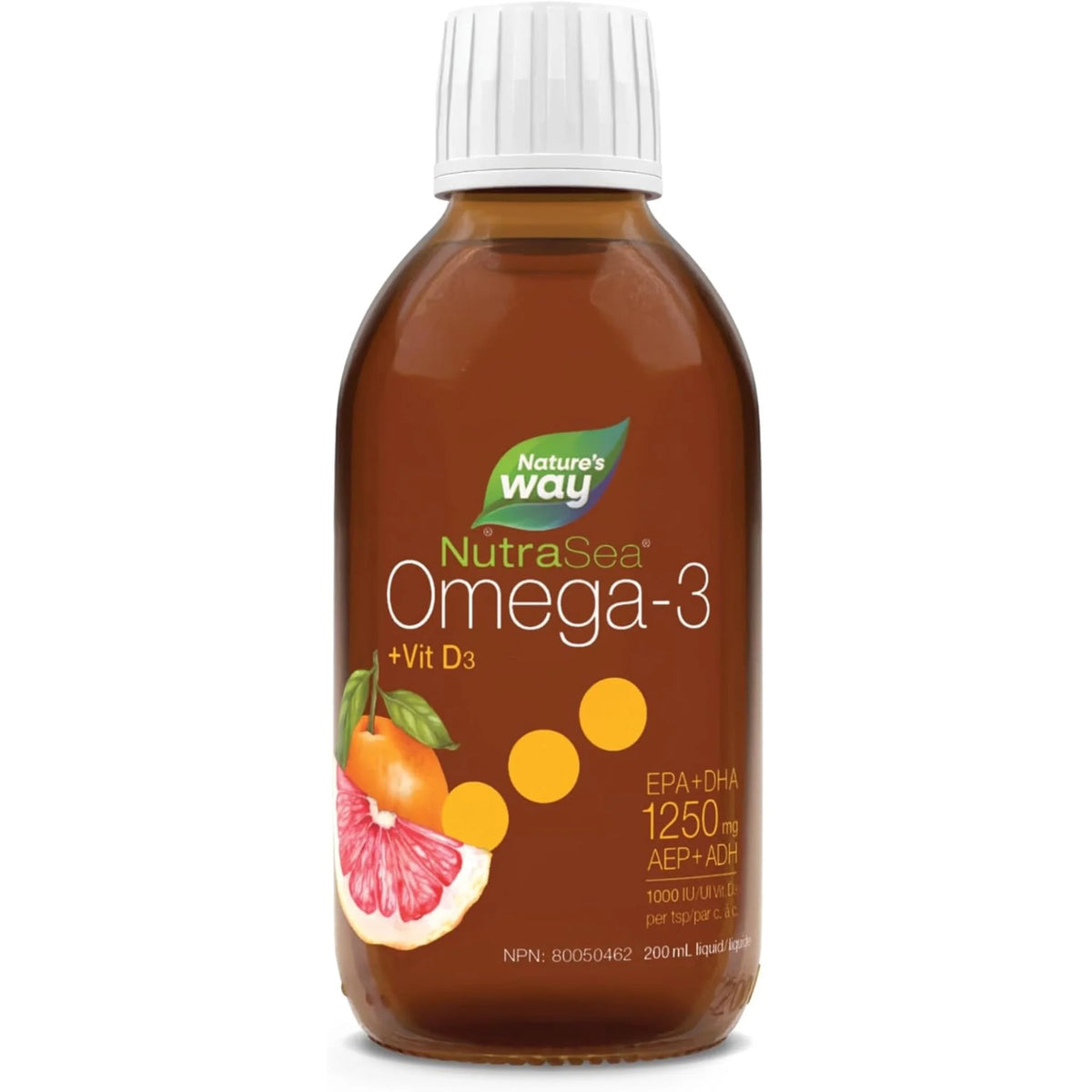NutraSea+D Grapefruit Tangerine, 200ml