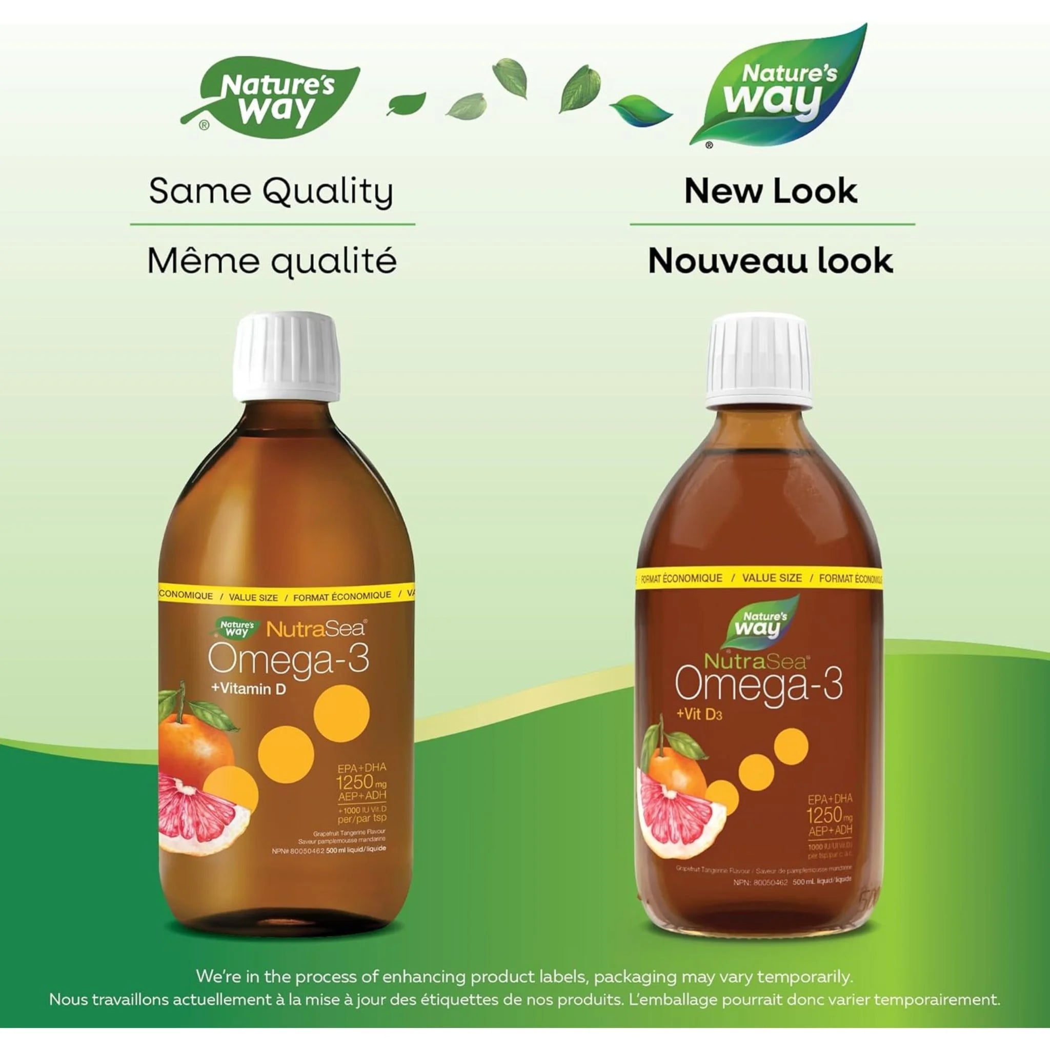 NutraSea+D Grapefruit Tangerine 500ml