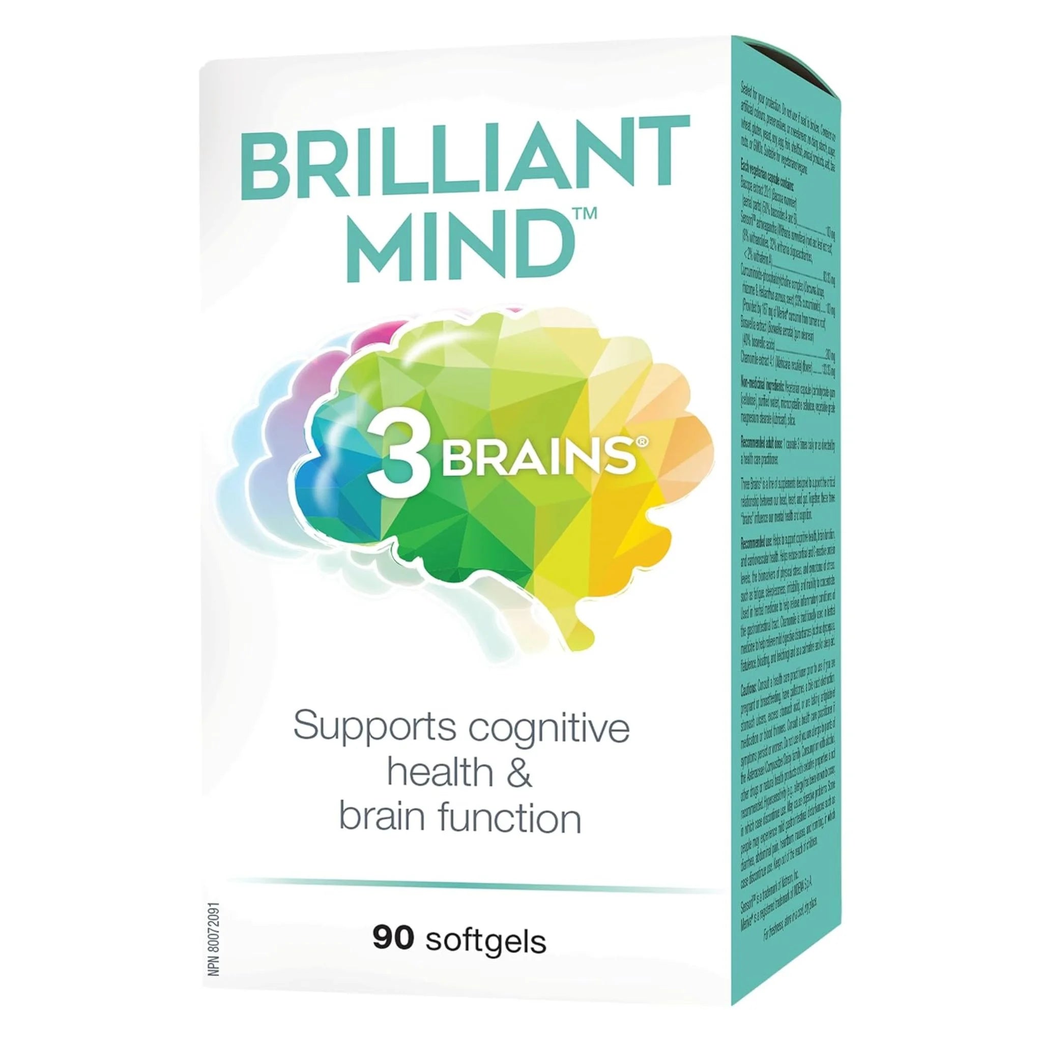3 Brains Brilliant Mind 90sg