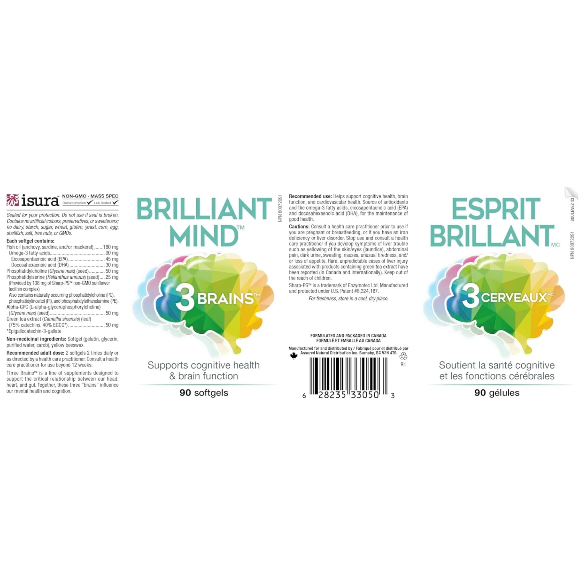 3 Brains Brilliant Mind 90sg