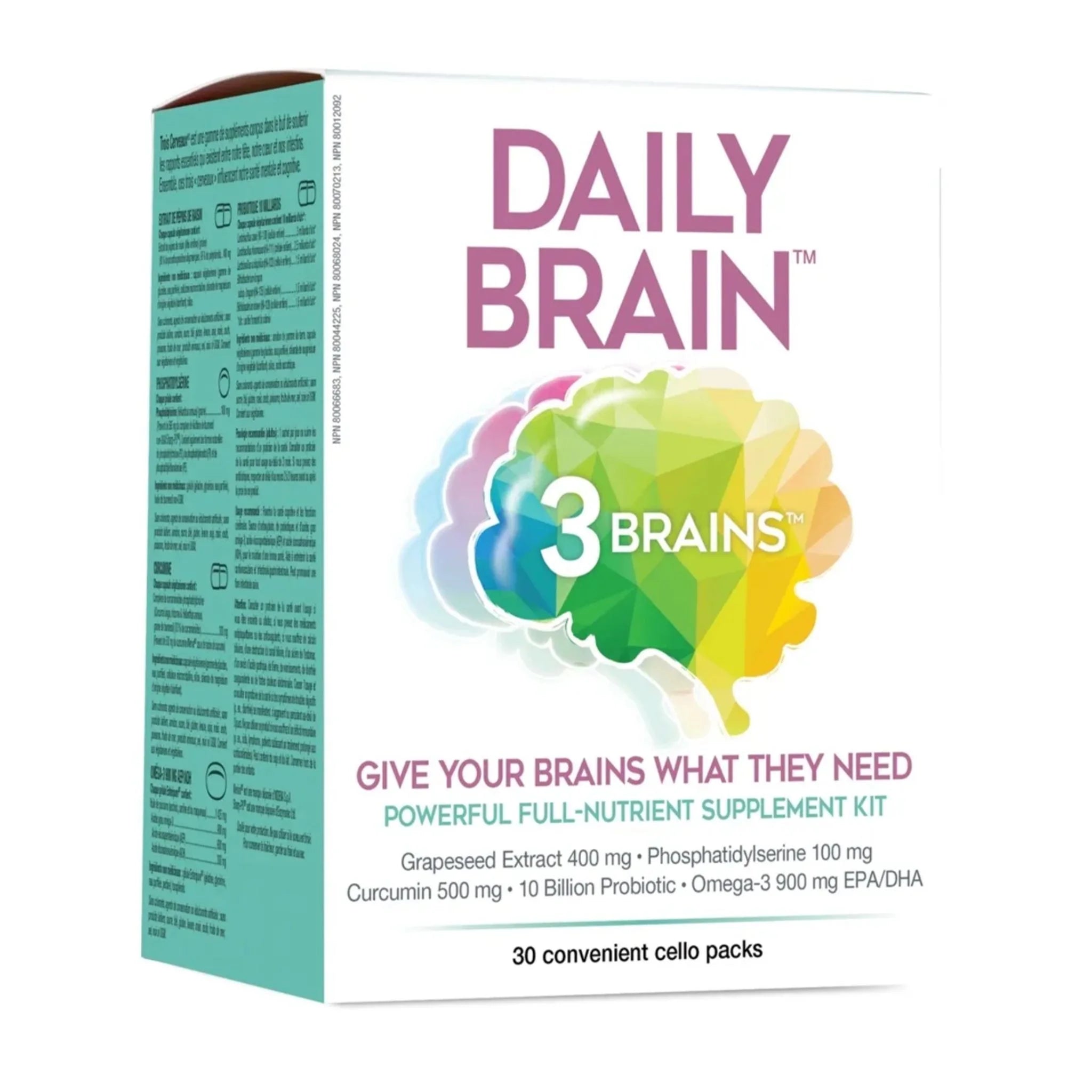 3 Brains Daily Brain 30pk