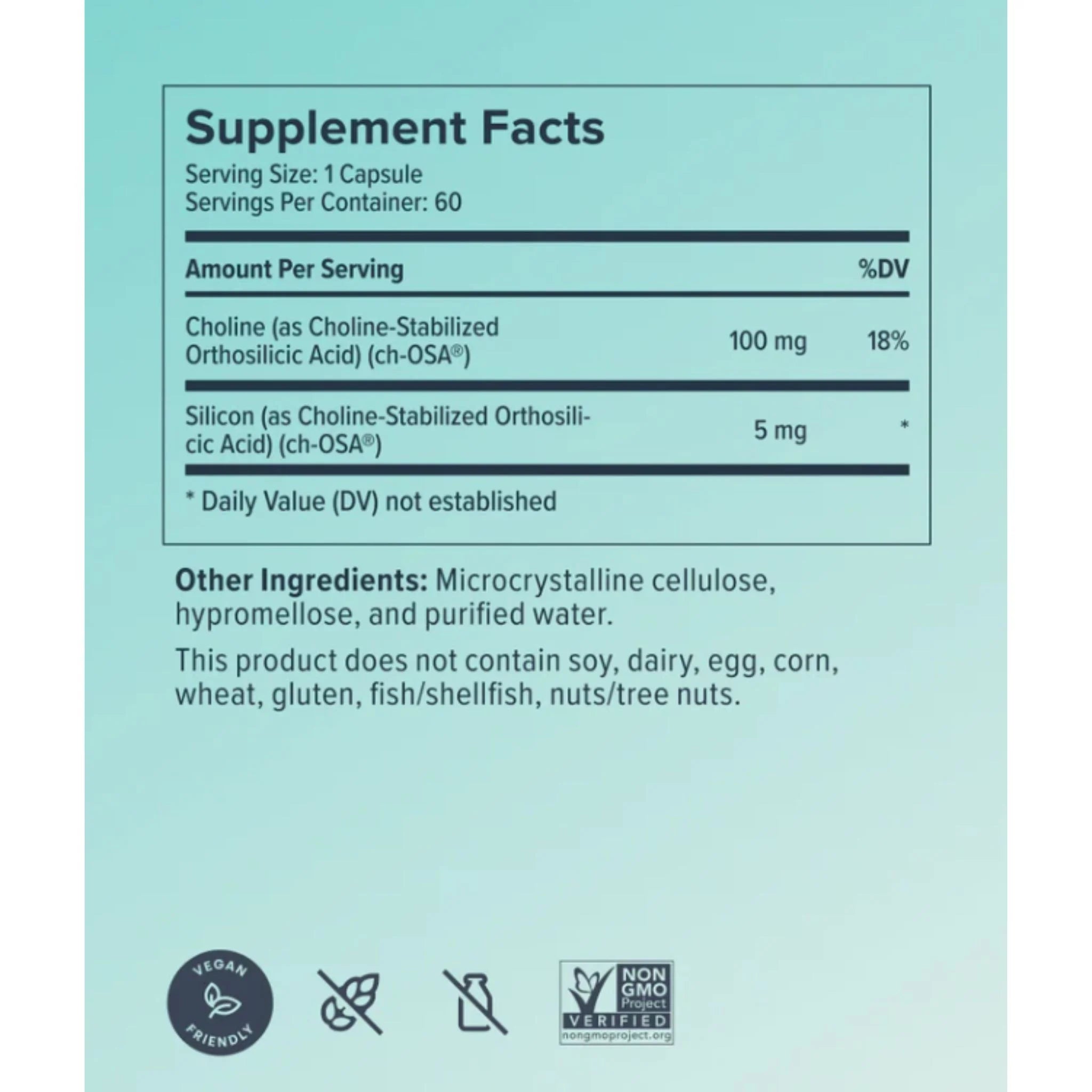Biosil Hair Skin Nails 120 Veg - Caps - Nature's Source Inc