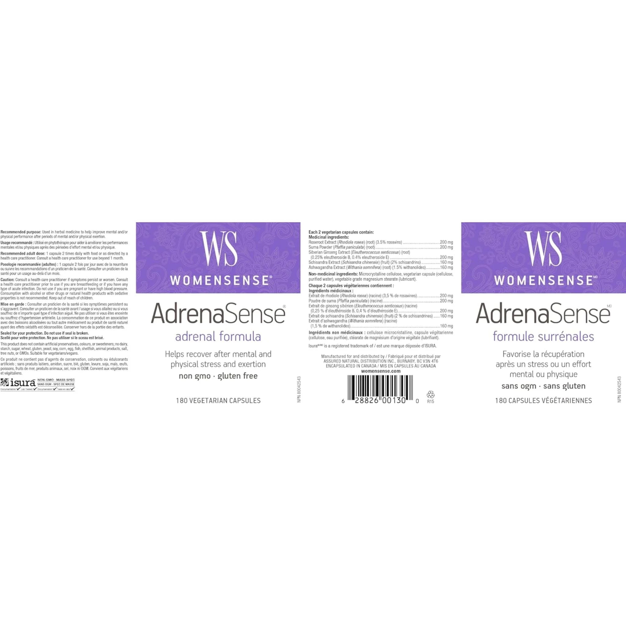 WomenSense AdrenaSense 180 Vegetarian Capsules