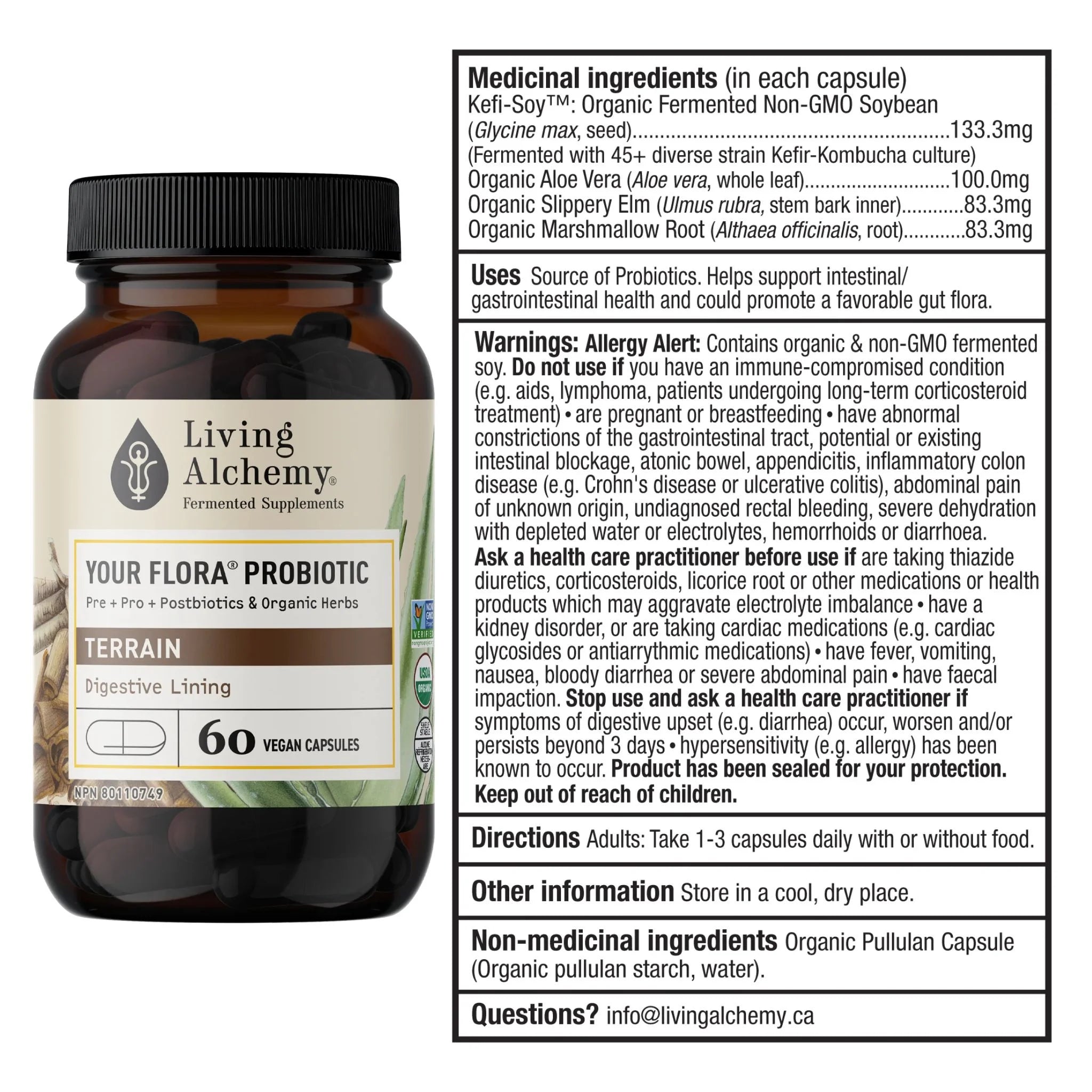 Living Alchemy Your Flora Terrain 60 Veg Capsules