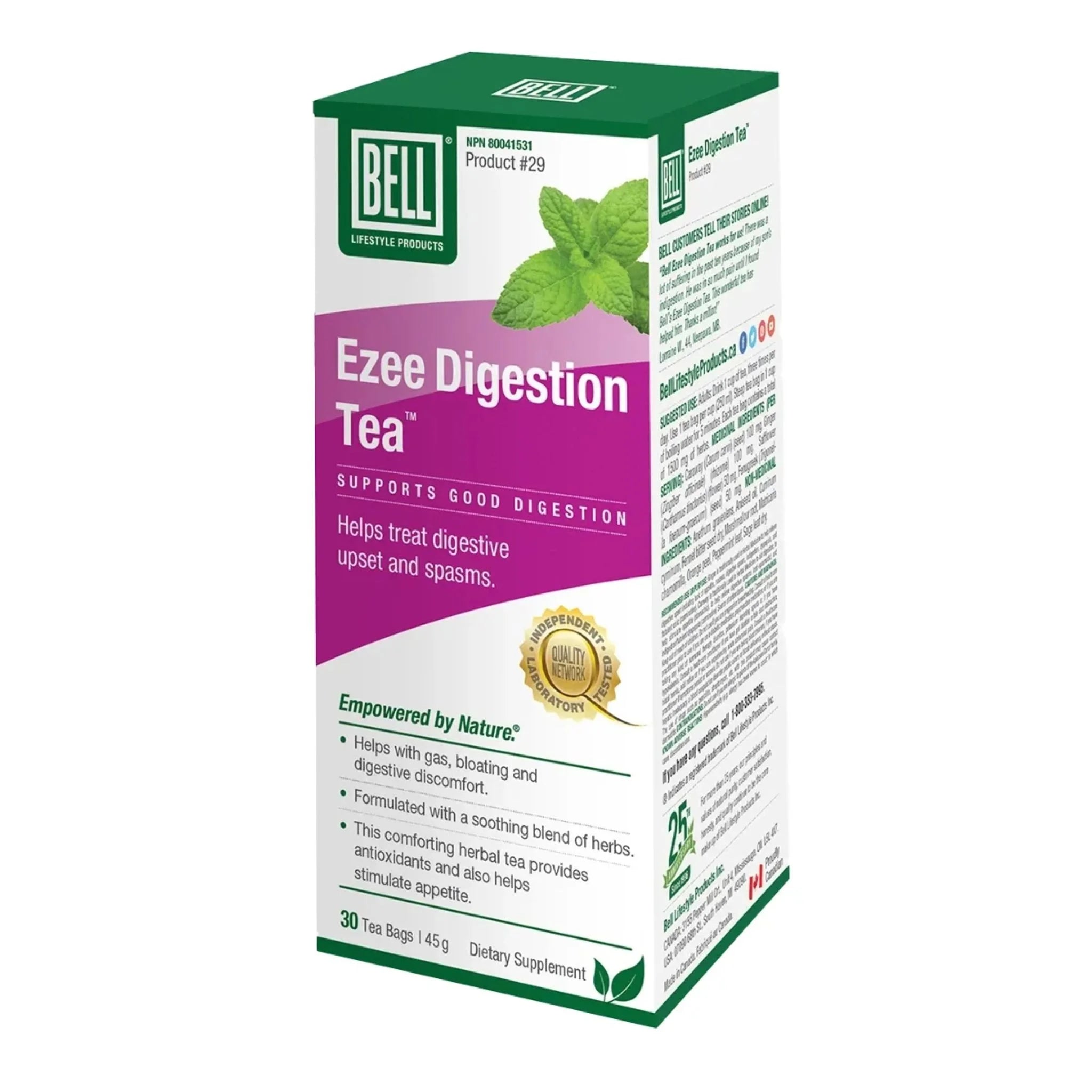 Bell Lifestyle Ezee Digestion Tea™ 30 Tea Bags (45g)