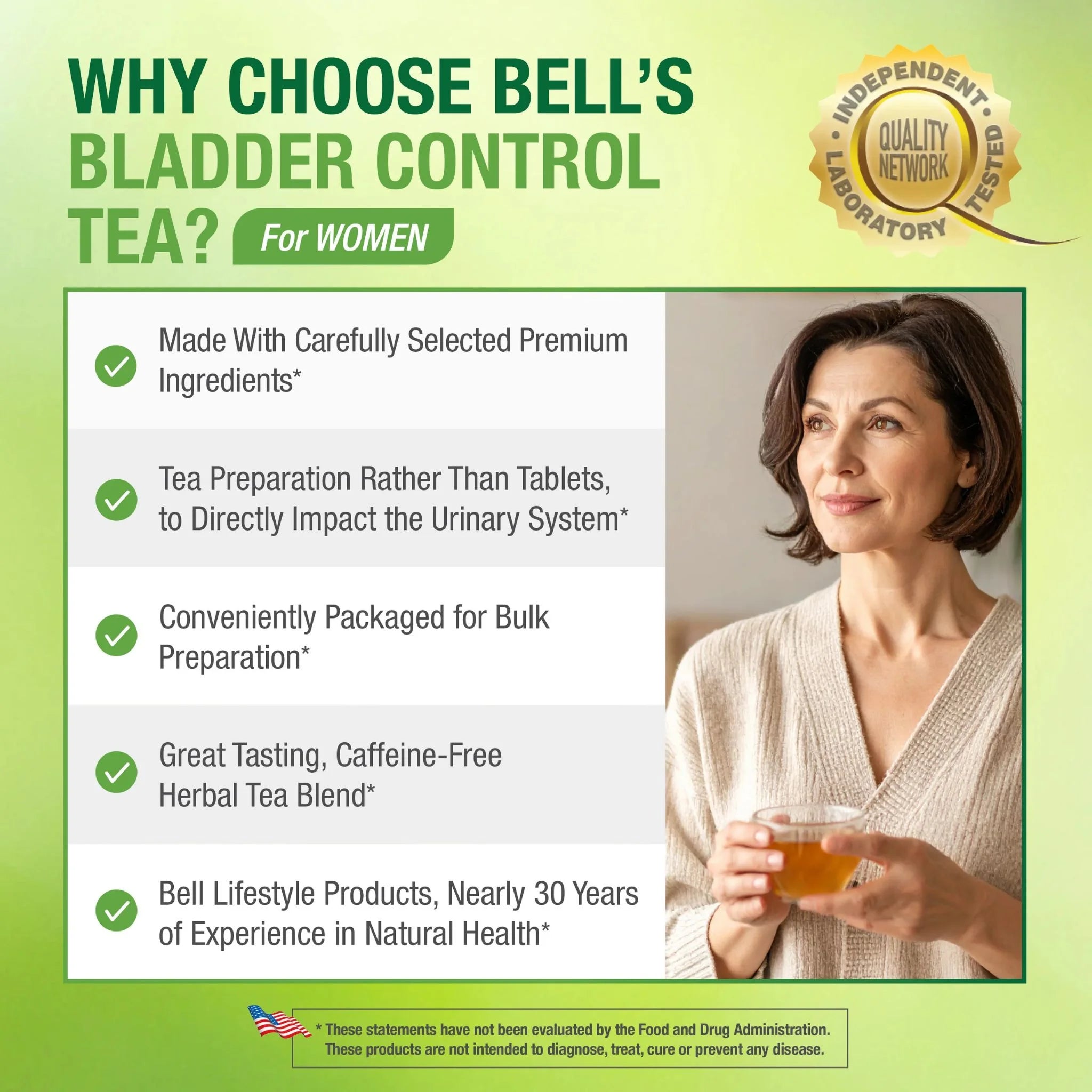 Bell Lifestyles Bladder Control Tea For Women 120g