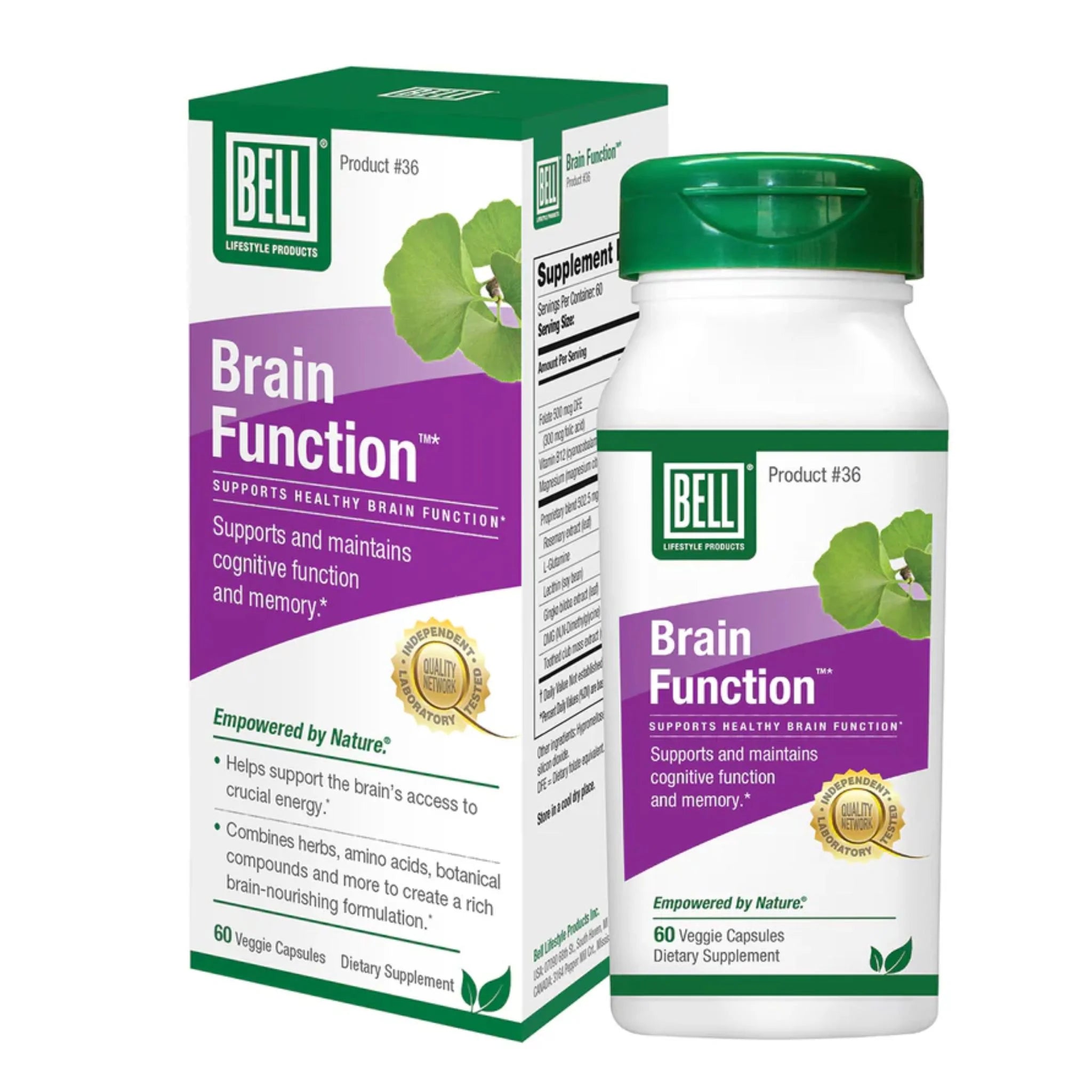 Bell Lifestyles Super IQ Brain Function 60c