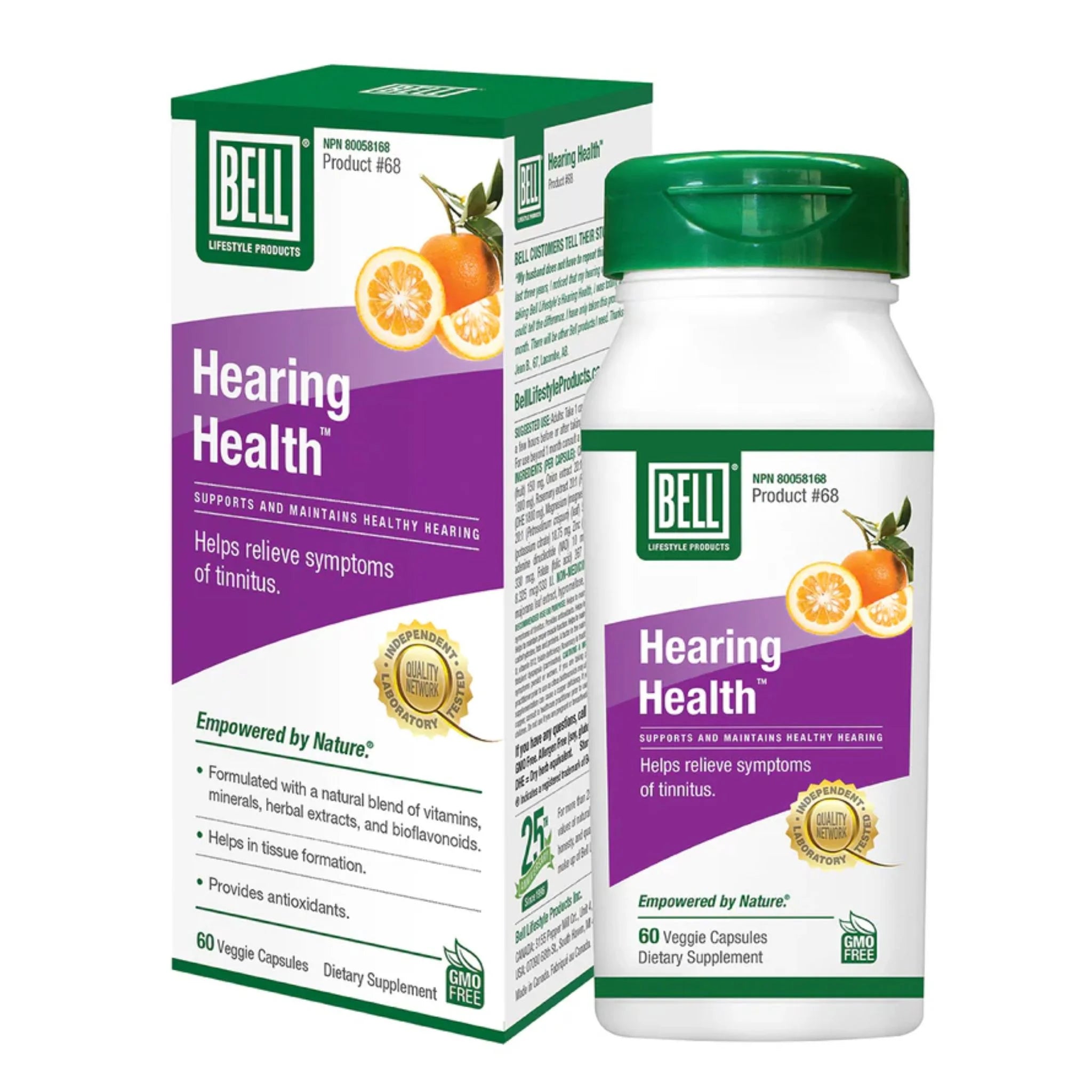 Bell Lifestyles Hearing Loss Relief 60vc