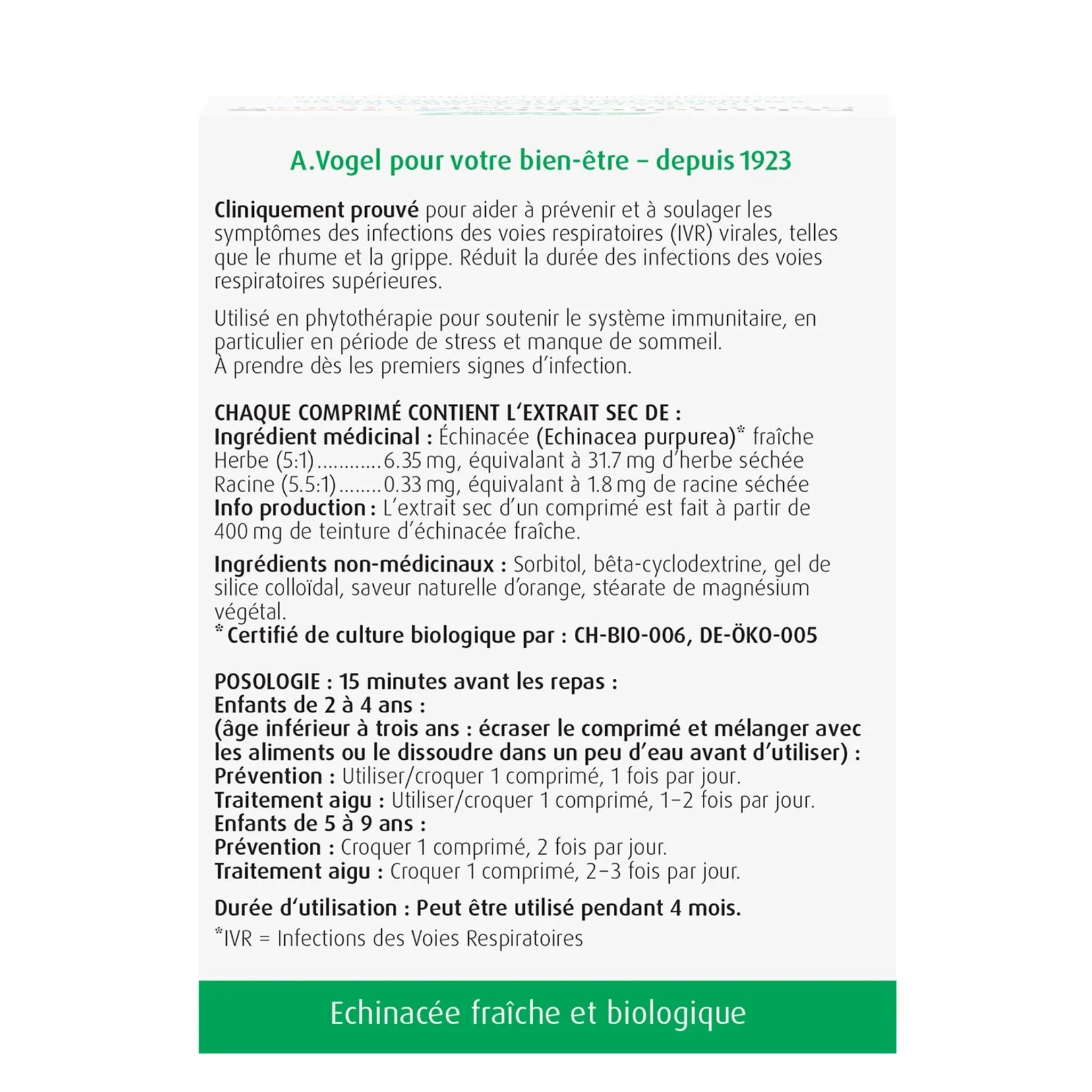 A. Vogel Echinaforce Junior 90 Tablets