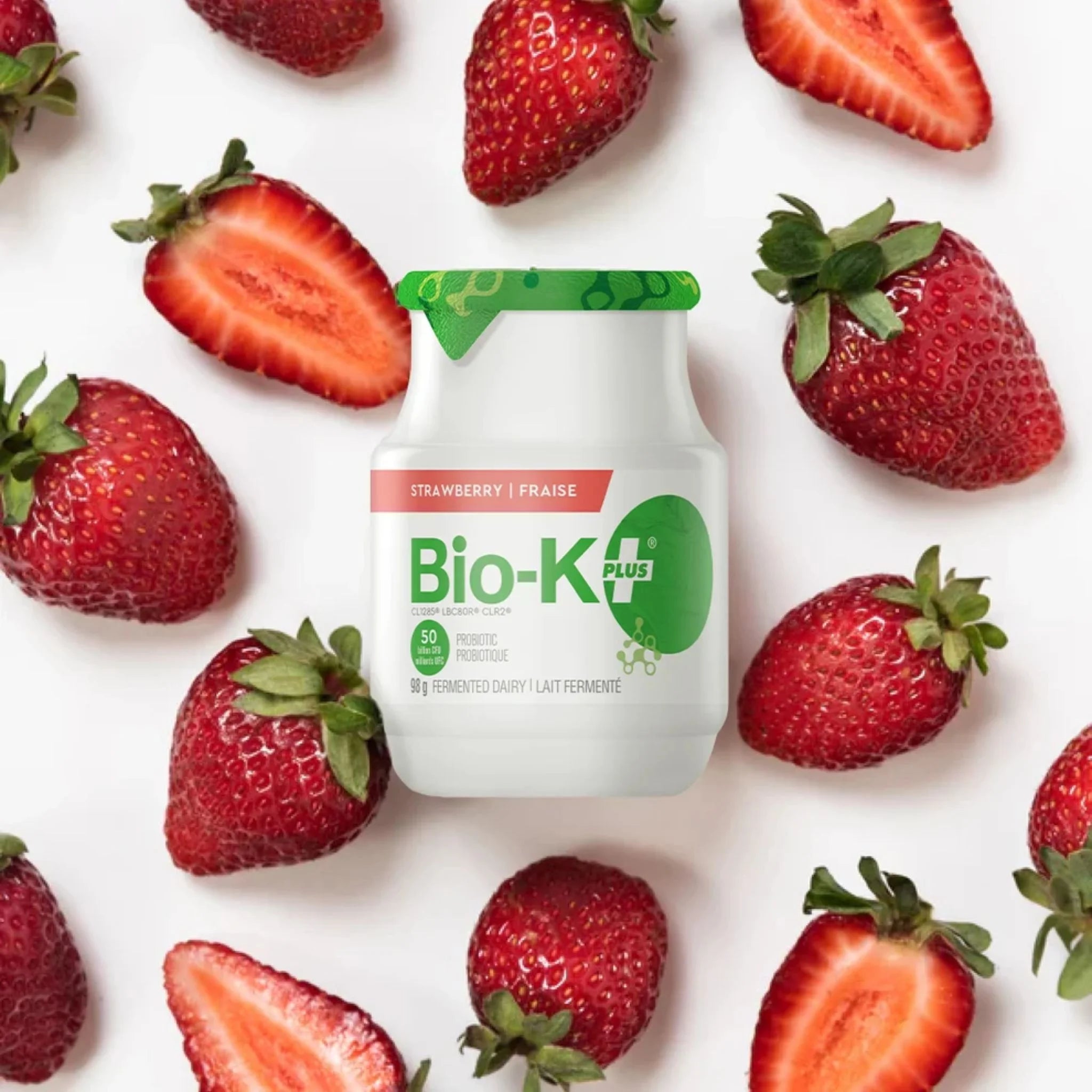 Bio-K+ Probiotic Fermented Milk Strawberry 12 pack