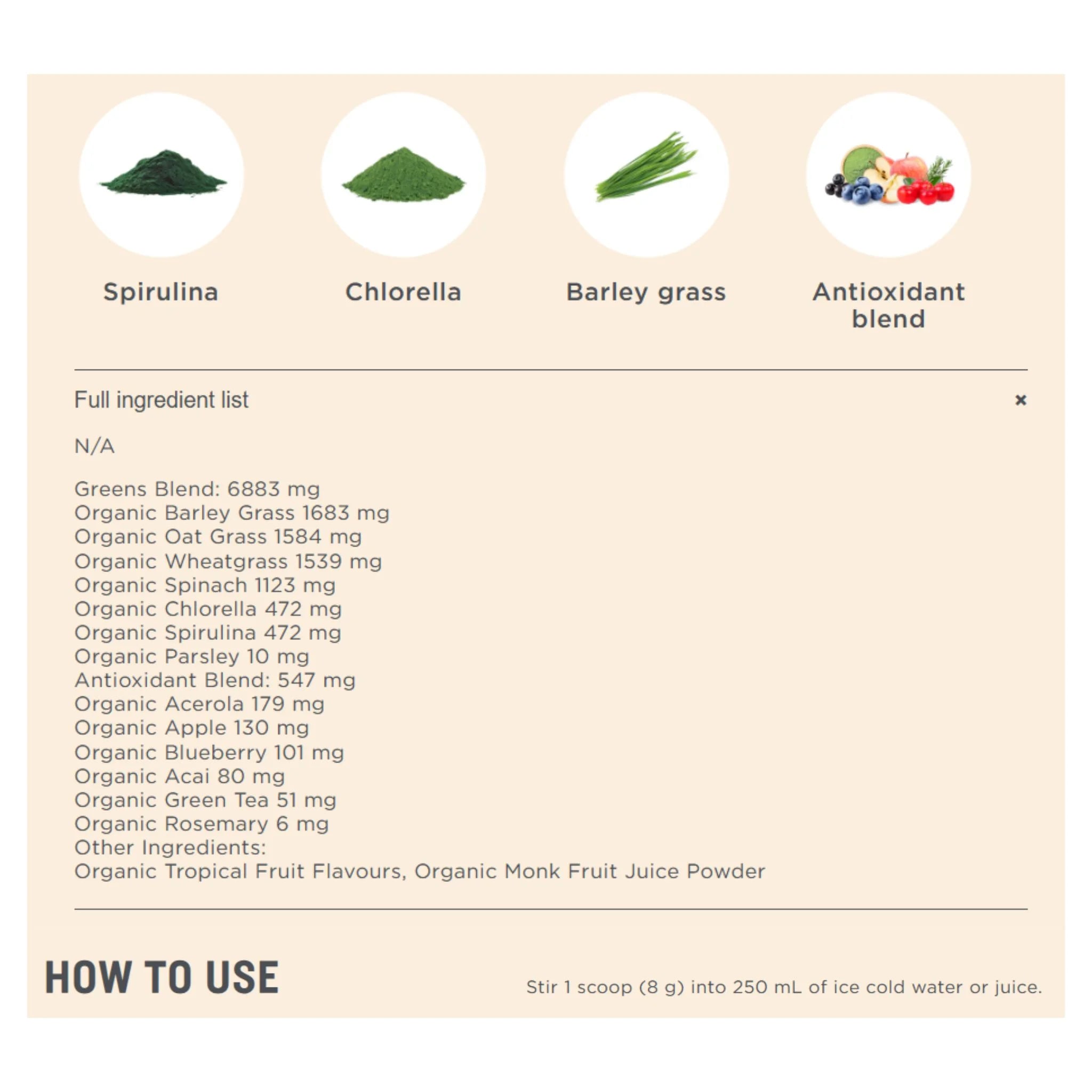 Botanica Perfect Greens Superfruit 154g
