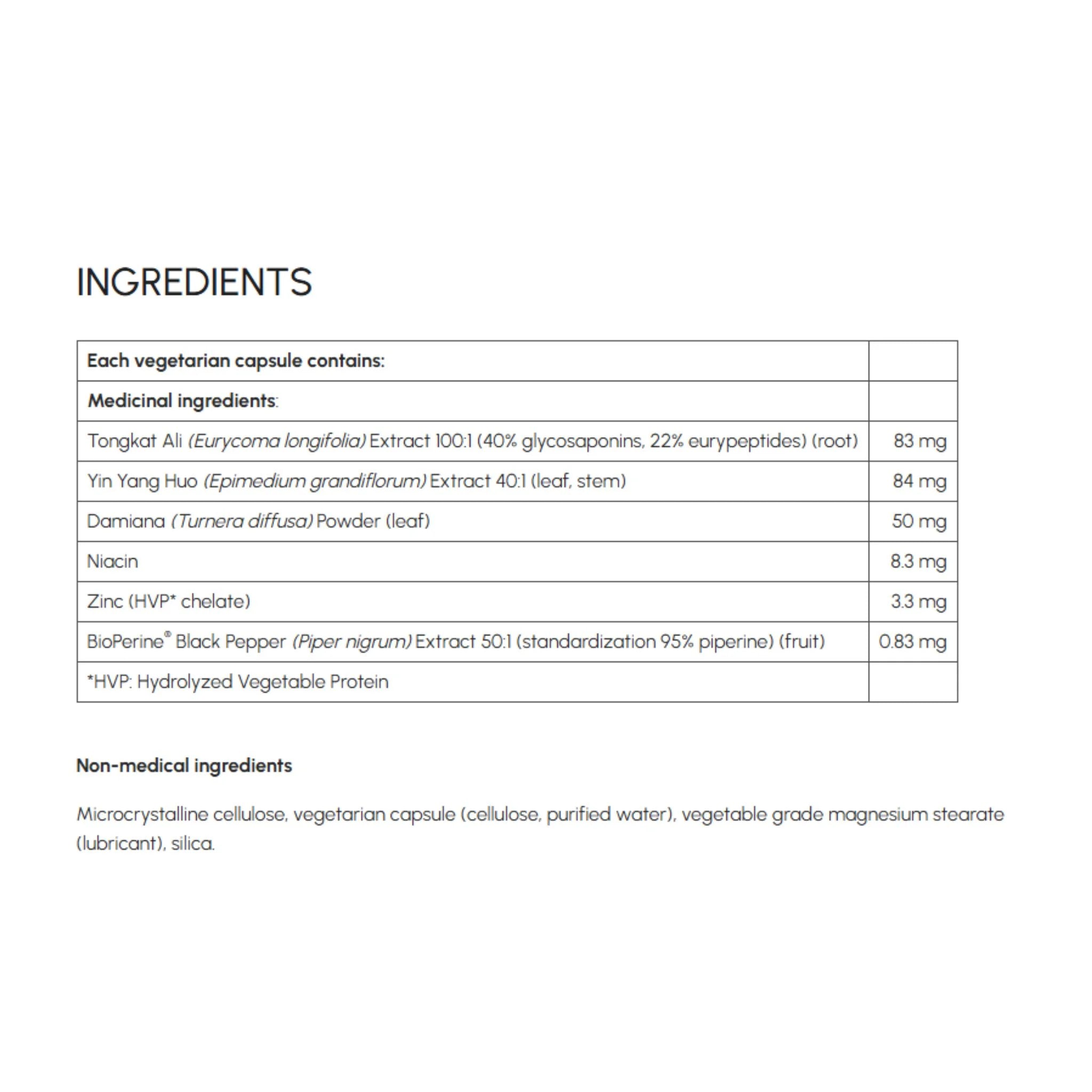 Ultimate Performance 100:1 Tongkat Ali 90 Vegetarian Capsules - Nature's Source Inc