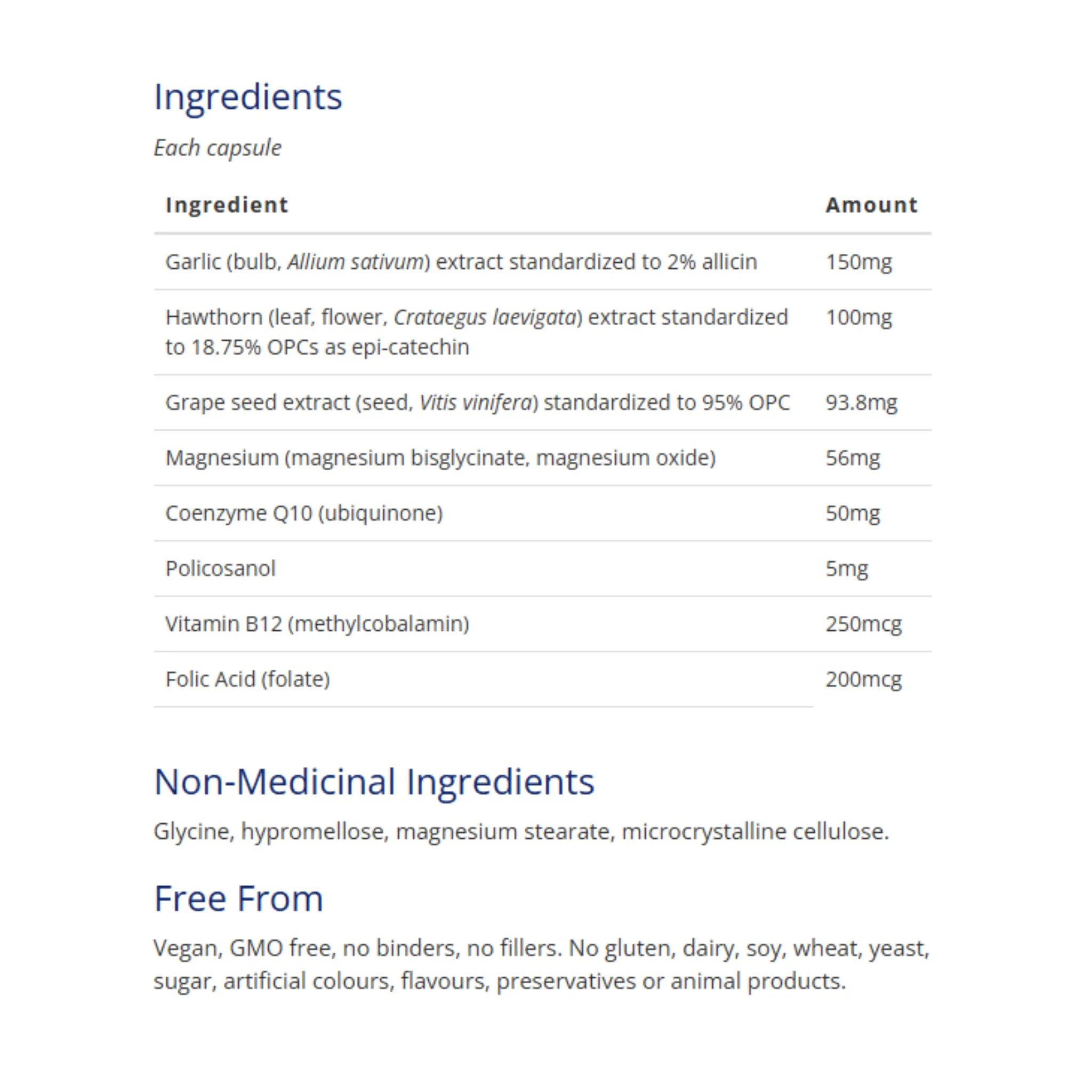 CanPrev Healthy Heart 120 vcaps - Nature's Source Inc