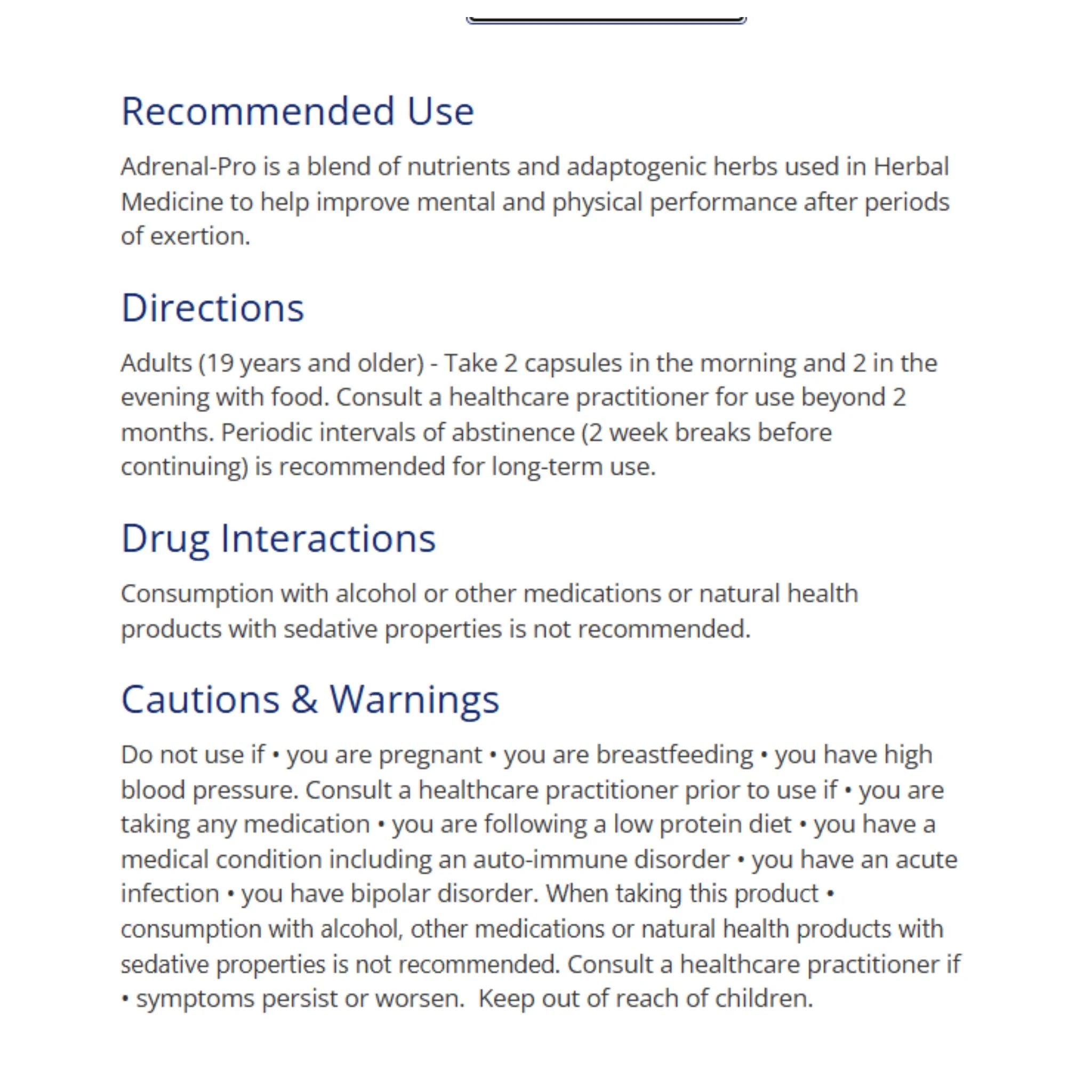 CanPrev Adrenal - Pro120 vcaps - Nature's Source Inc