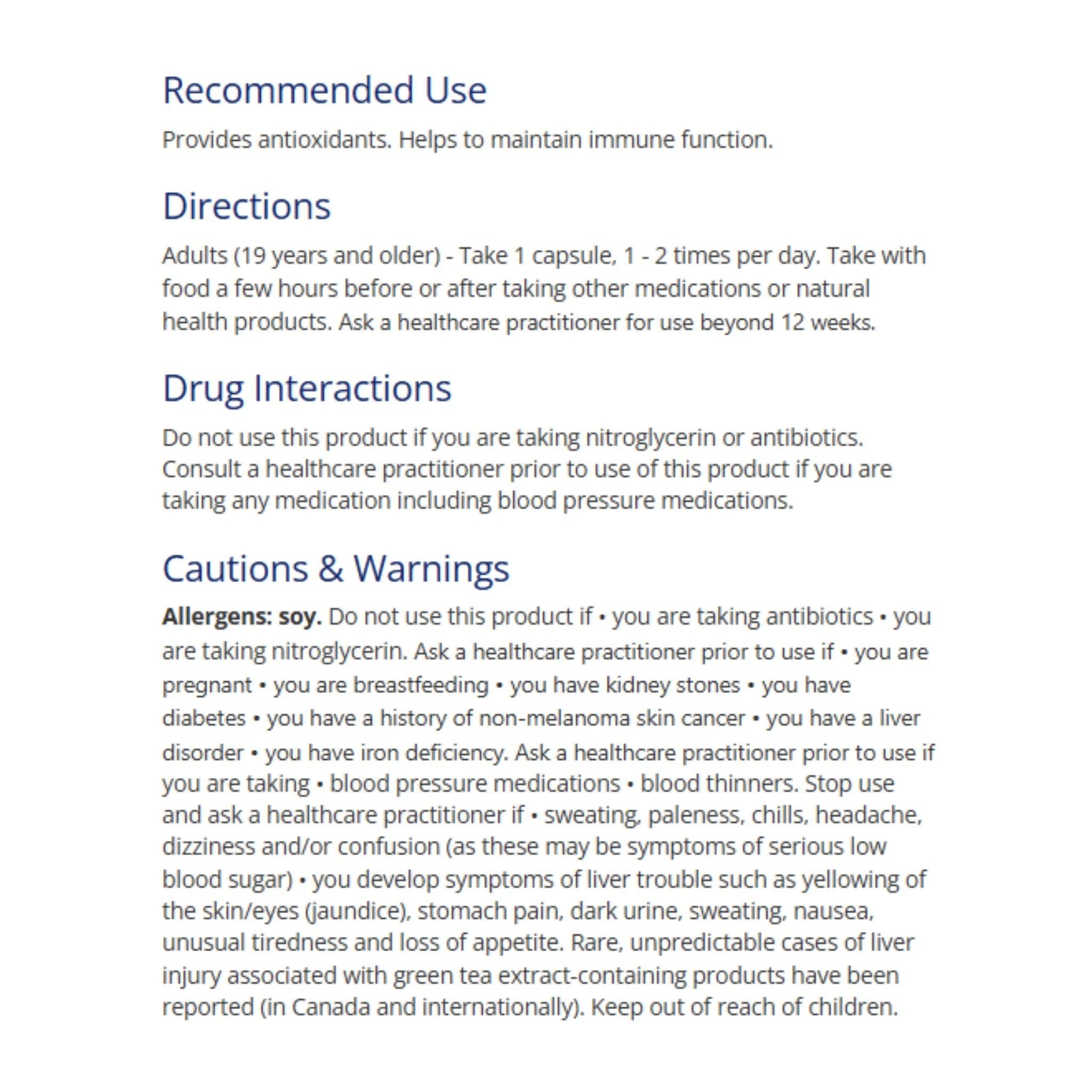 CanPrev Antioxidant Network, 60 Vegan Capsules - Nature's Source Inc