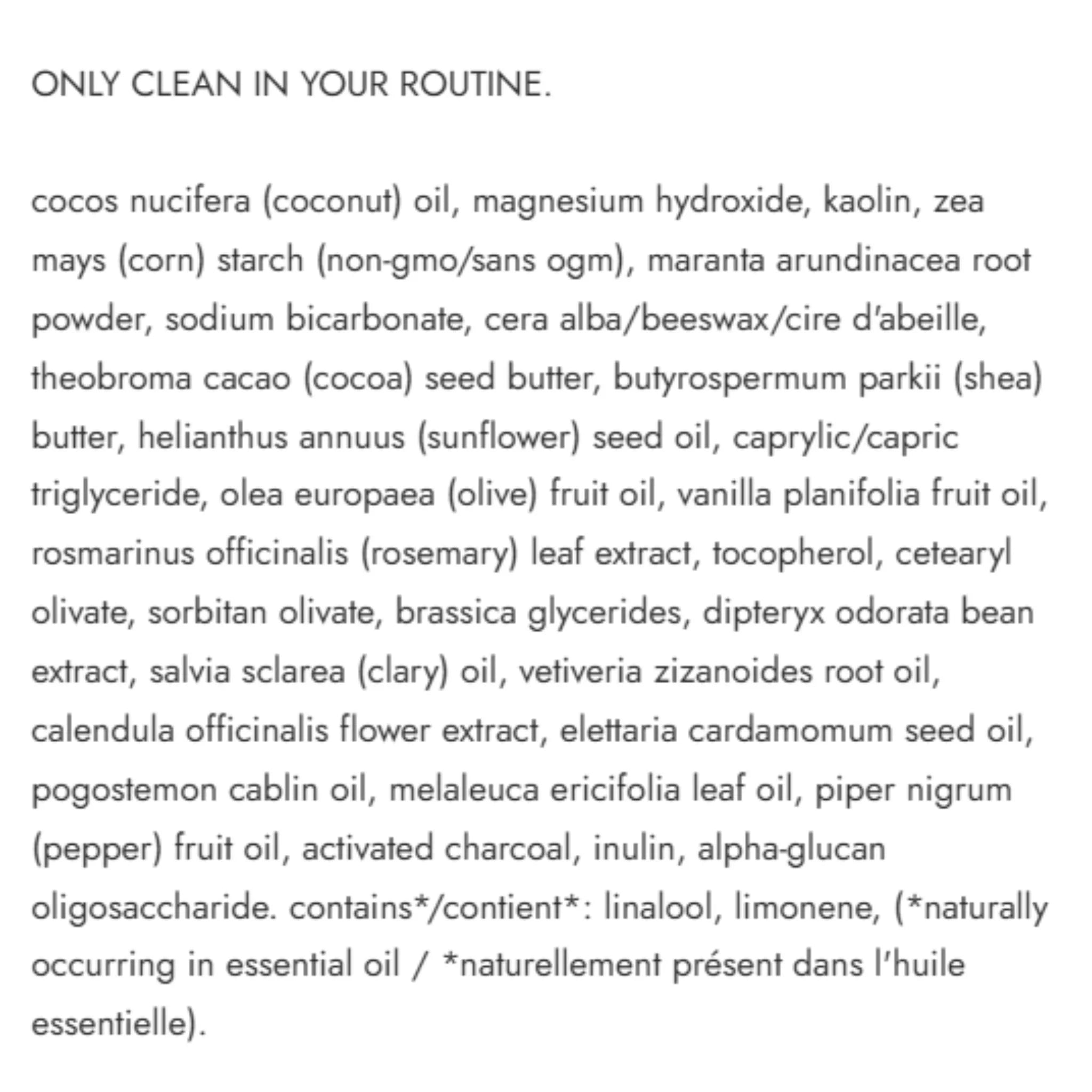 Routine SUPERSTAR Natural Deodorant (Activated Charcoal, Magnesium & Prebiotics) - 58g
