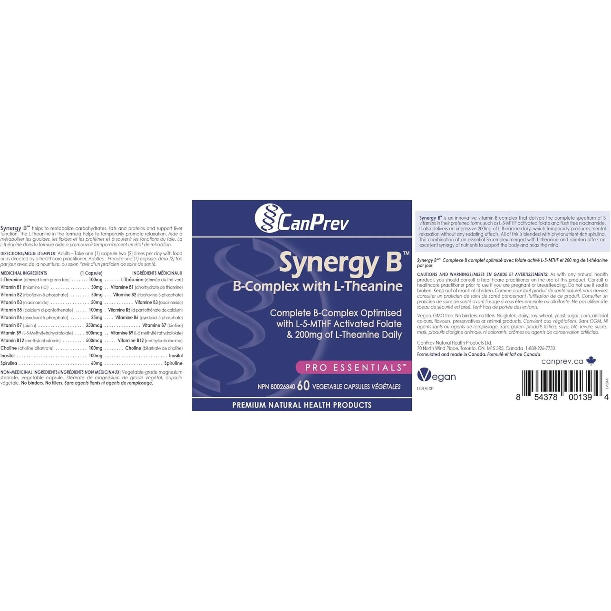 CanPrev Synergy B 60 vcaps - Nature's Source Inc