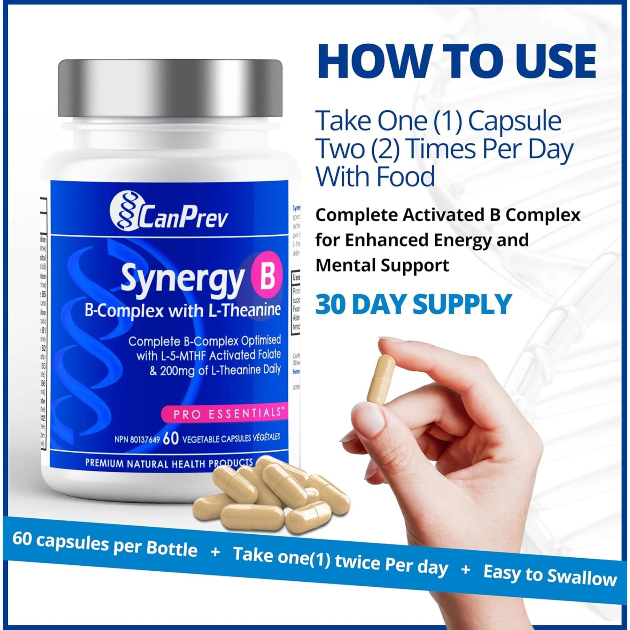 CanPrev Synergy B 60 vcaps - Nature's Source Inc
