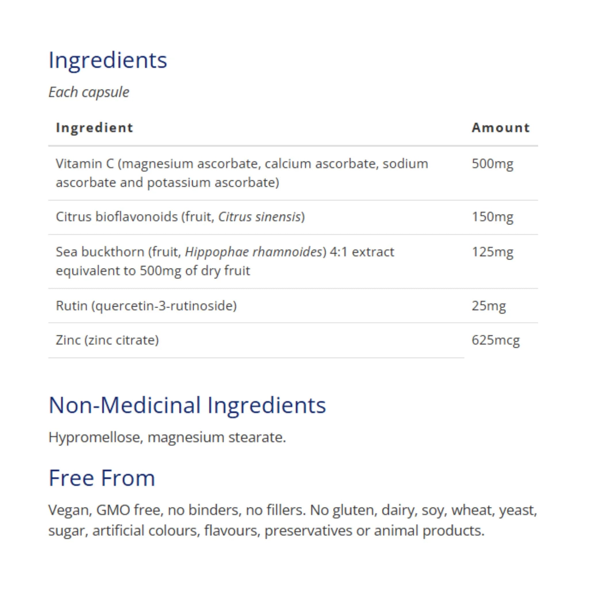 CanPrev Synergy C Vitamin C Complex 90 Vegan Capsules - Nature's Source Inc