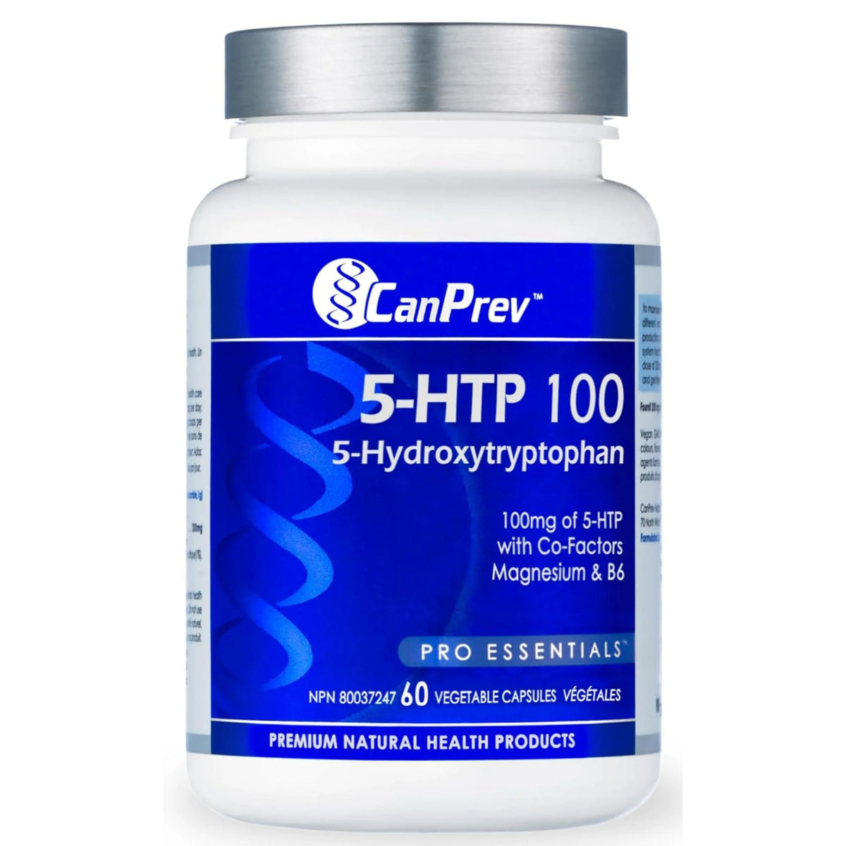 CanPrev 5HTP 100 with Mag & B6 60 vcaps