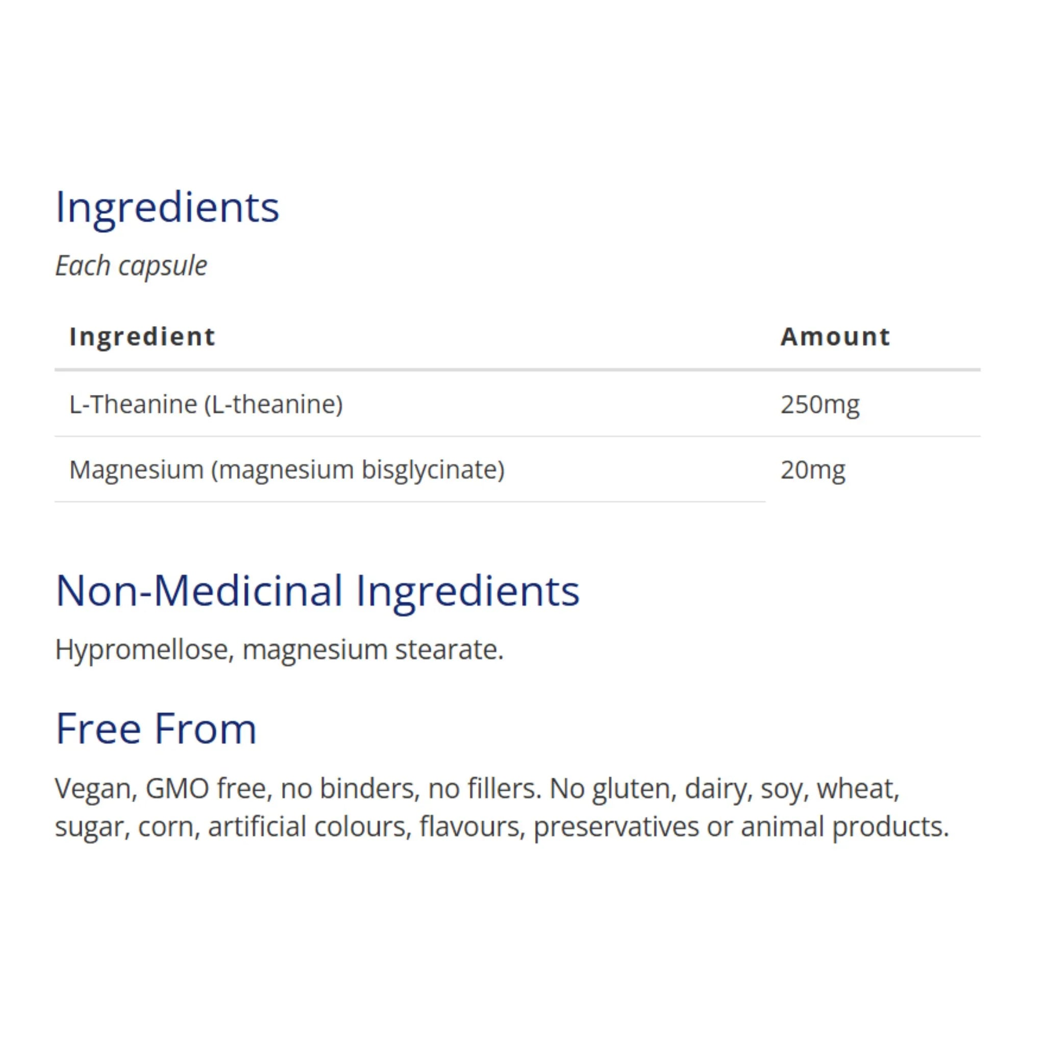 CanPrev L - Theanine With Magnesium 90 Vegan Capsules - Nature's Source Inc