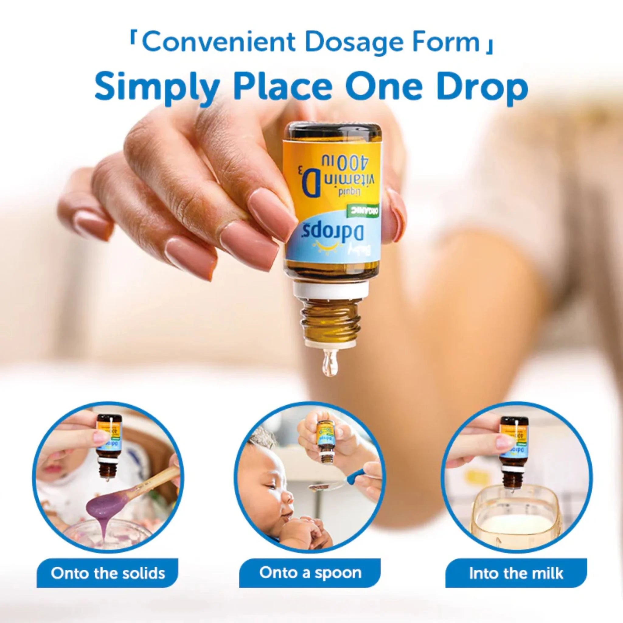Ddrops Baby Vitamin D (400IU) - 90 drops 2.5 ml