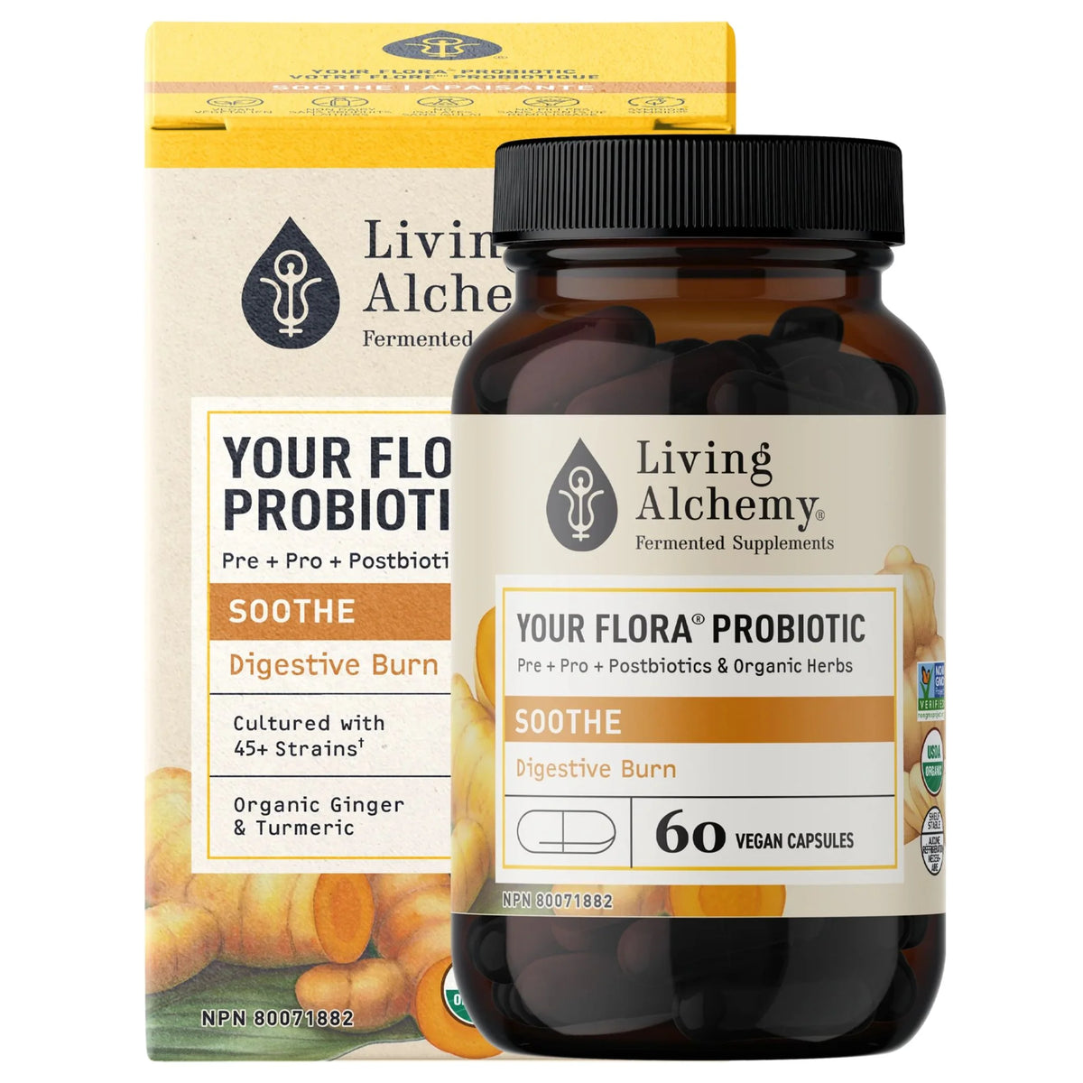 Living Alchemy Your Flora Soothe 60 Vegan Capsules