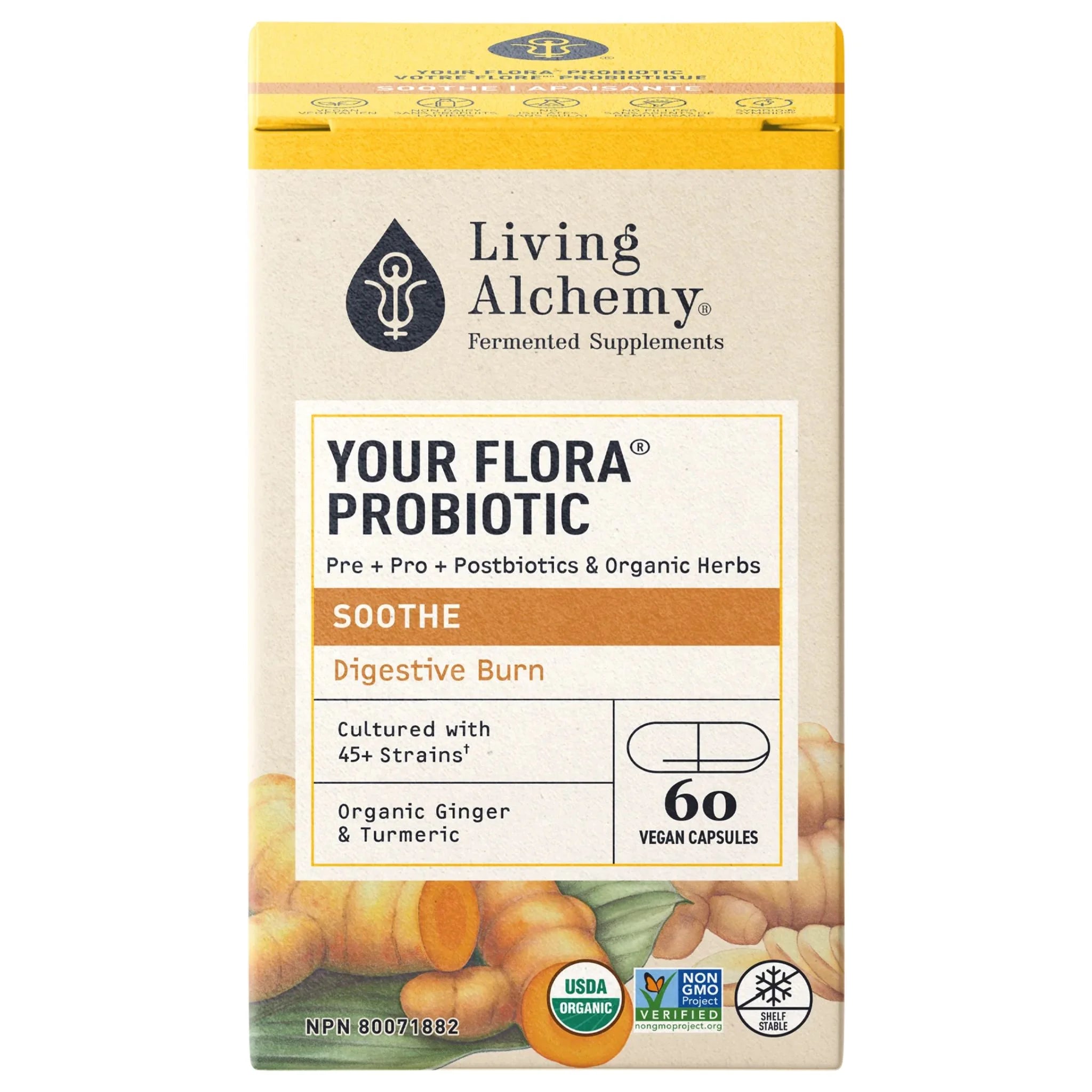 Living Alchemy Your Flora Soothe 60 Vegan Capsules