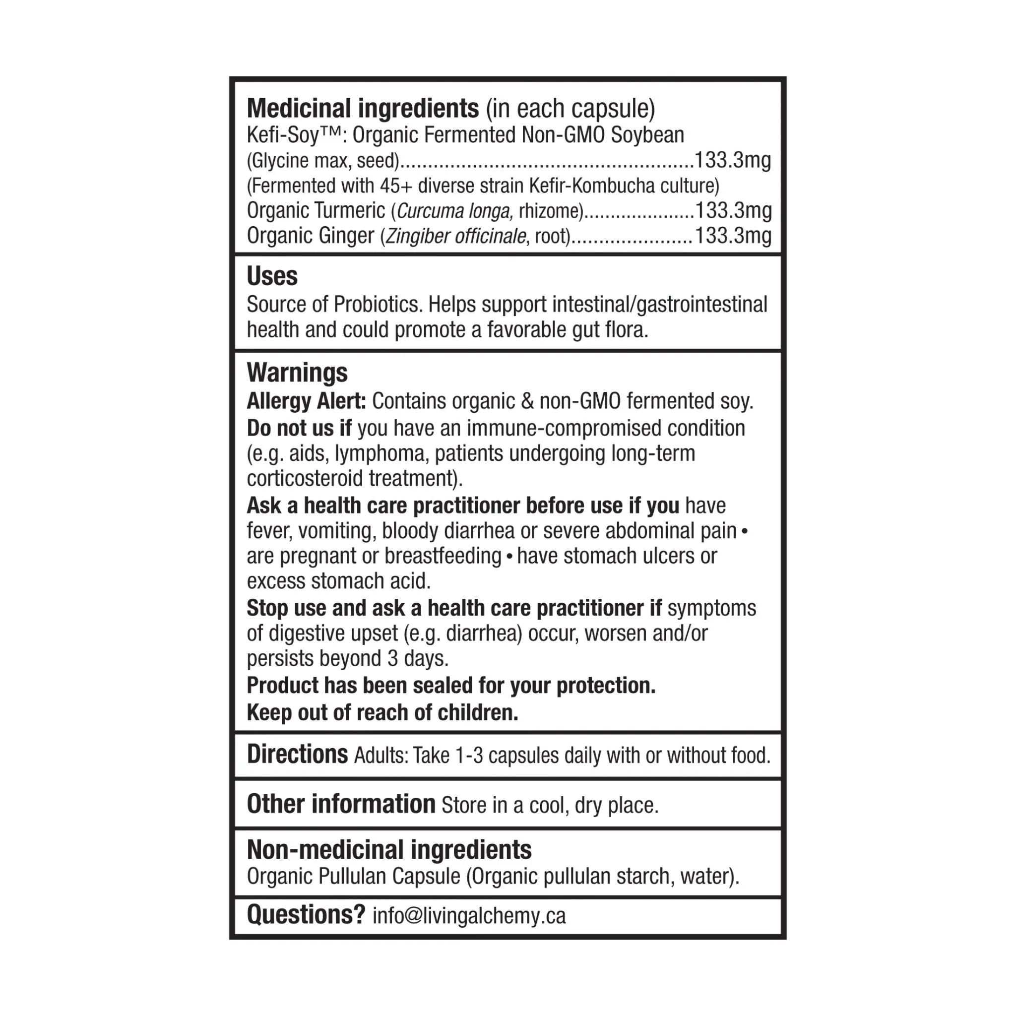 Living Alchemy Your Flora Soothe 60 Vegan Capsules