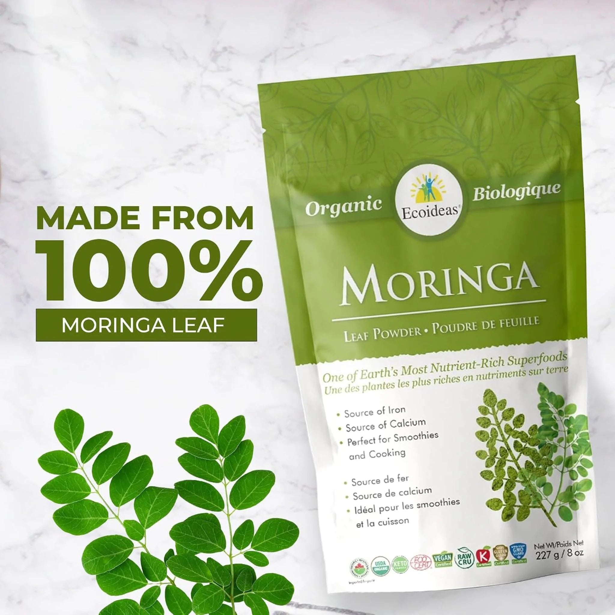 Ecoideas Moringa Leaf Powder 227g