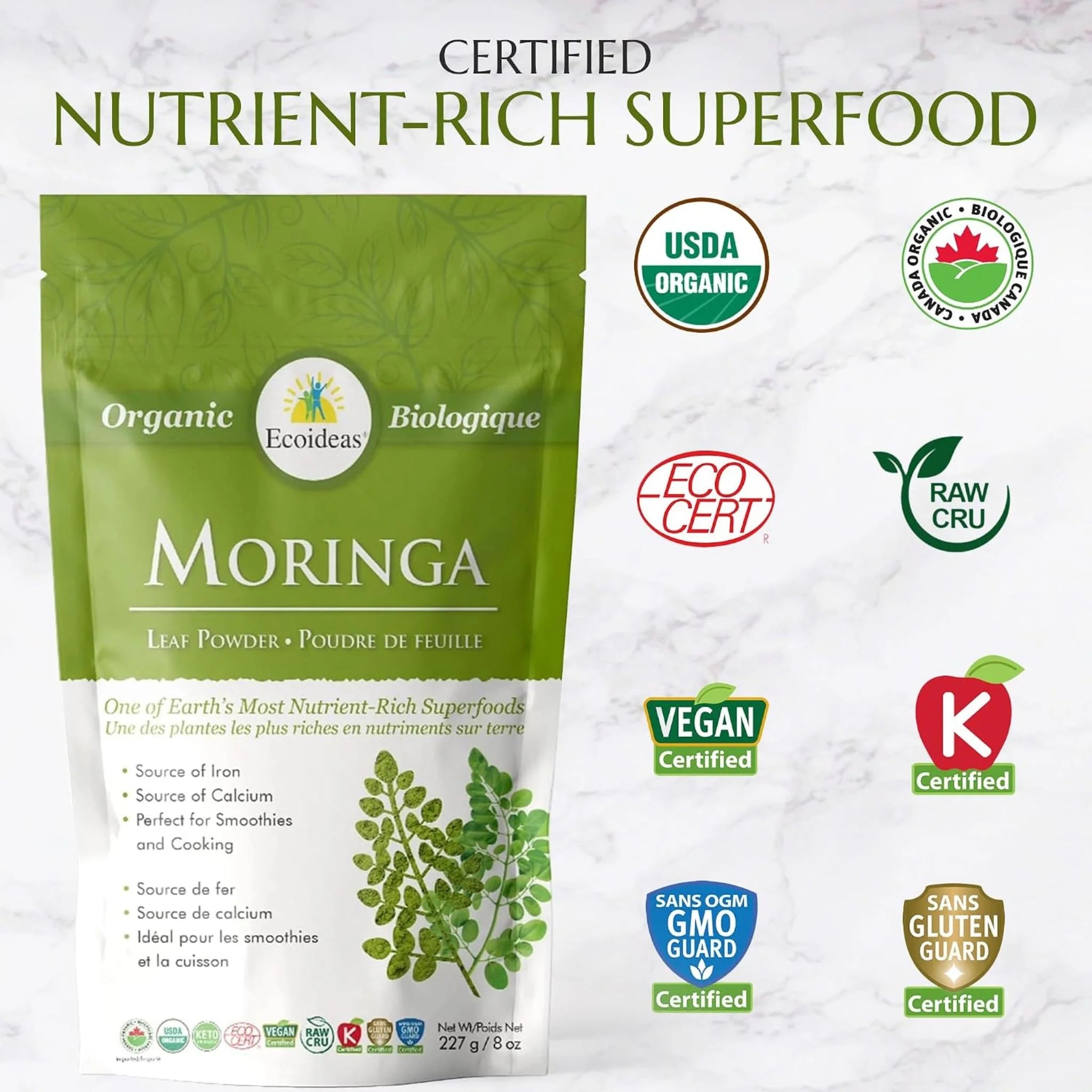 Ecoideas Moringa Leaf Powder 227g