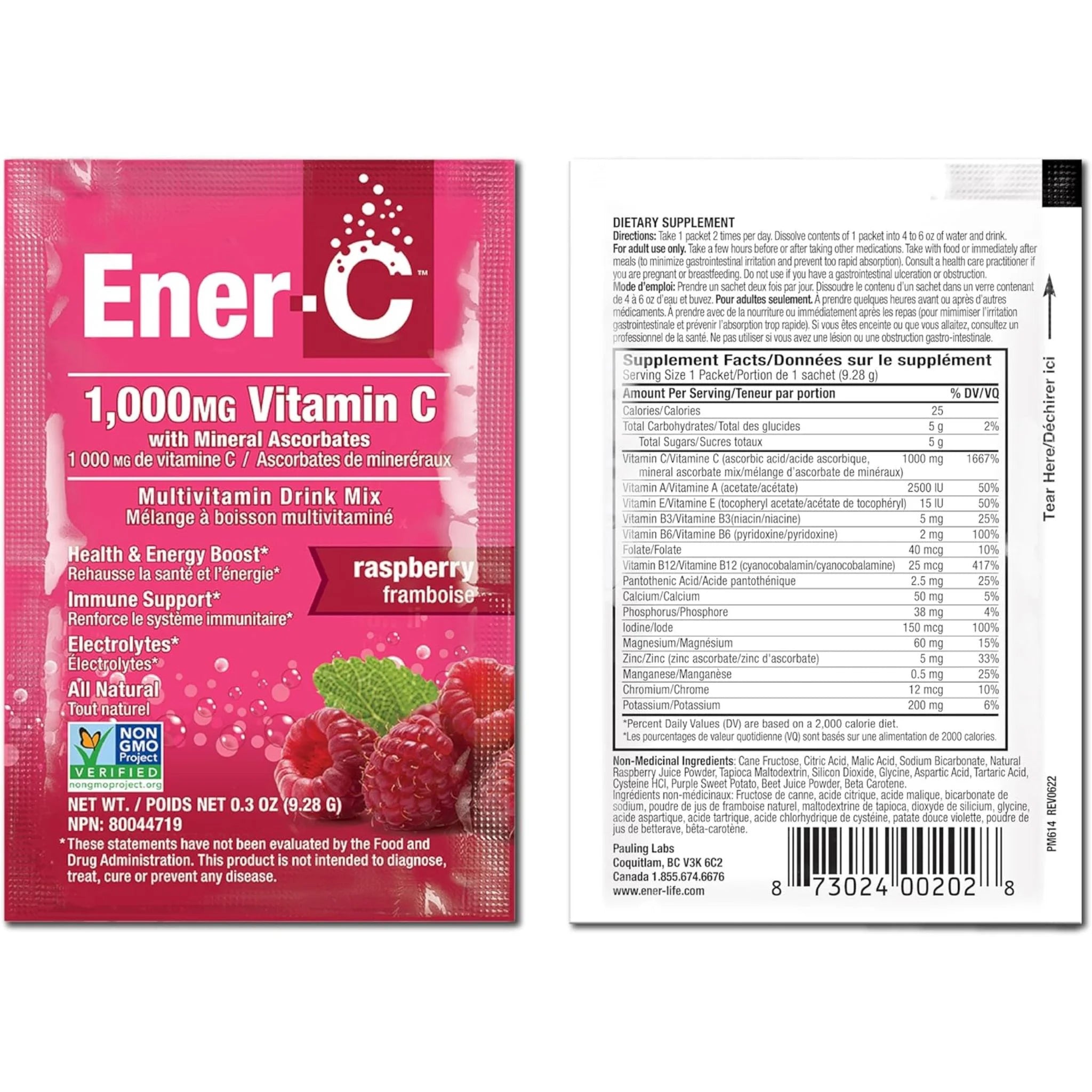 Ener-C Raspberry 30pk