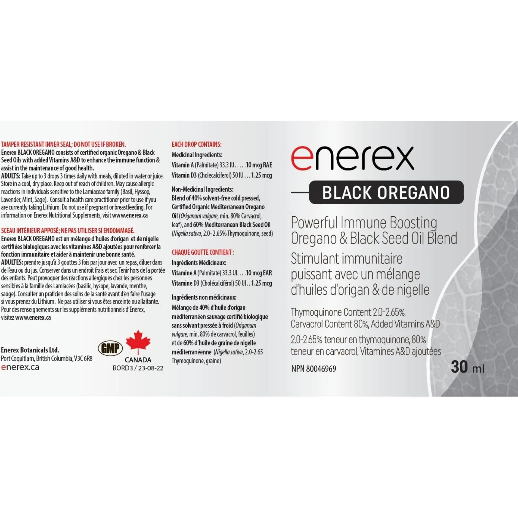 Enerex Black Oregano 30ml