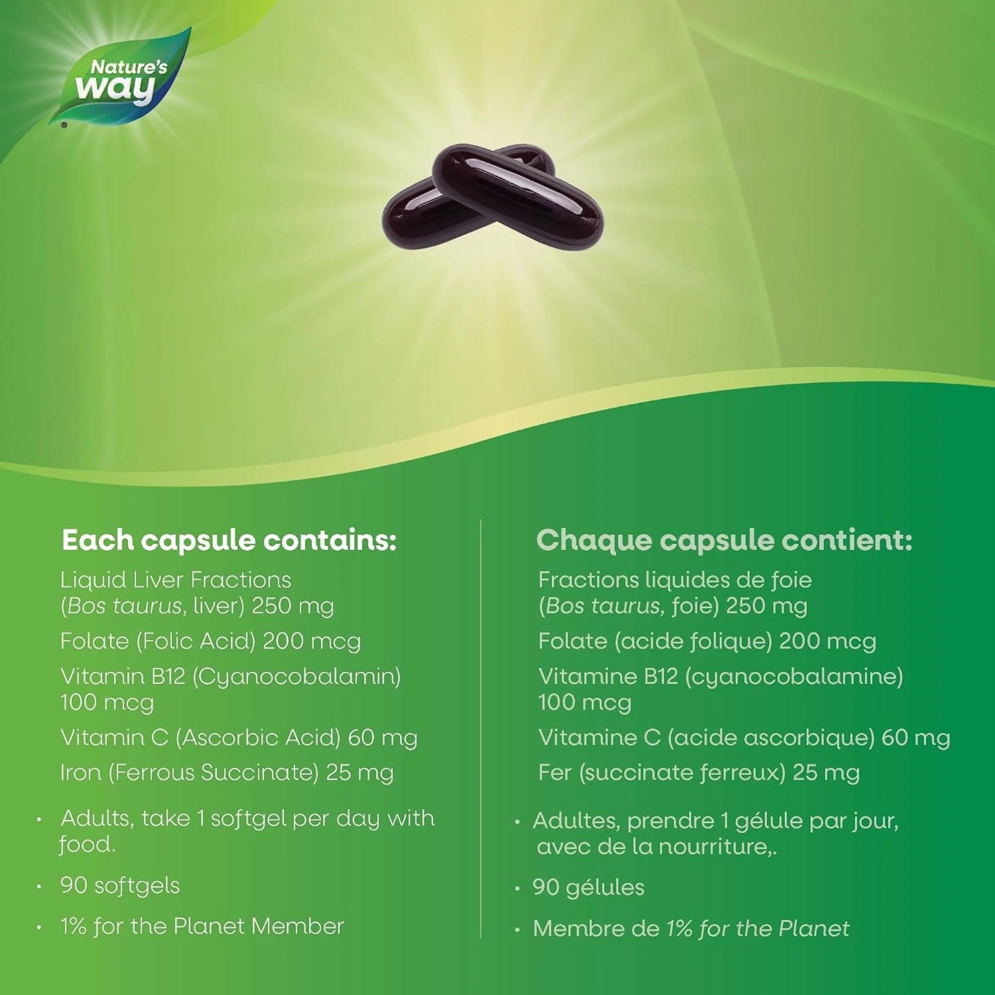 Nature's Way Ultimate Iron Complex 90 Softgels