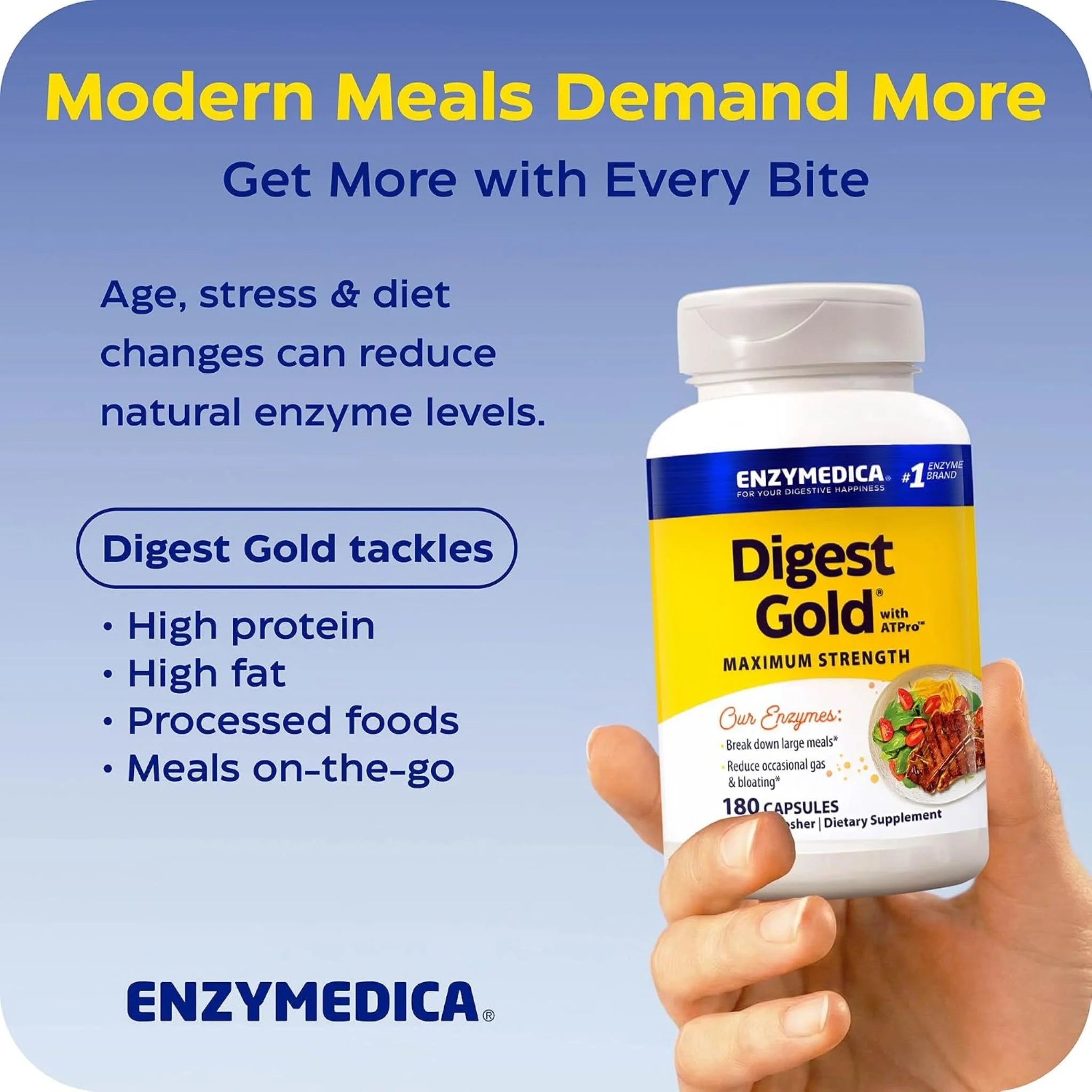 Enzymedica Digest Gold 180 Capsules