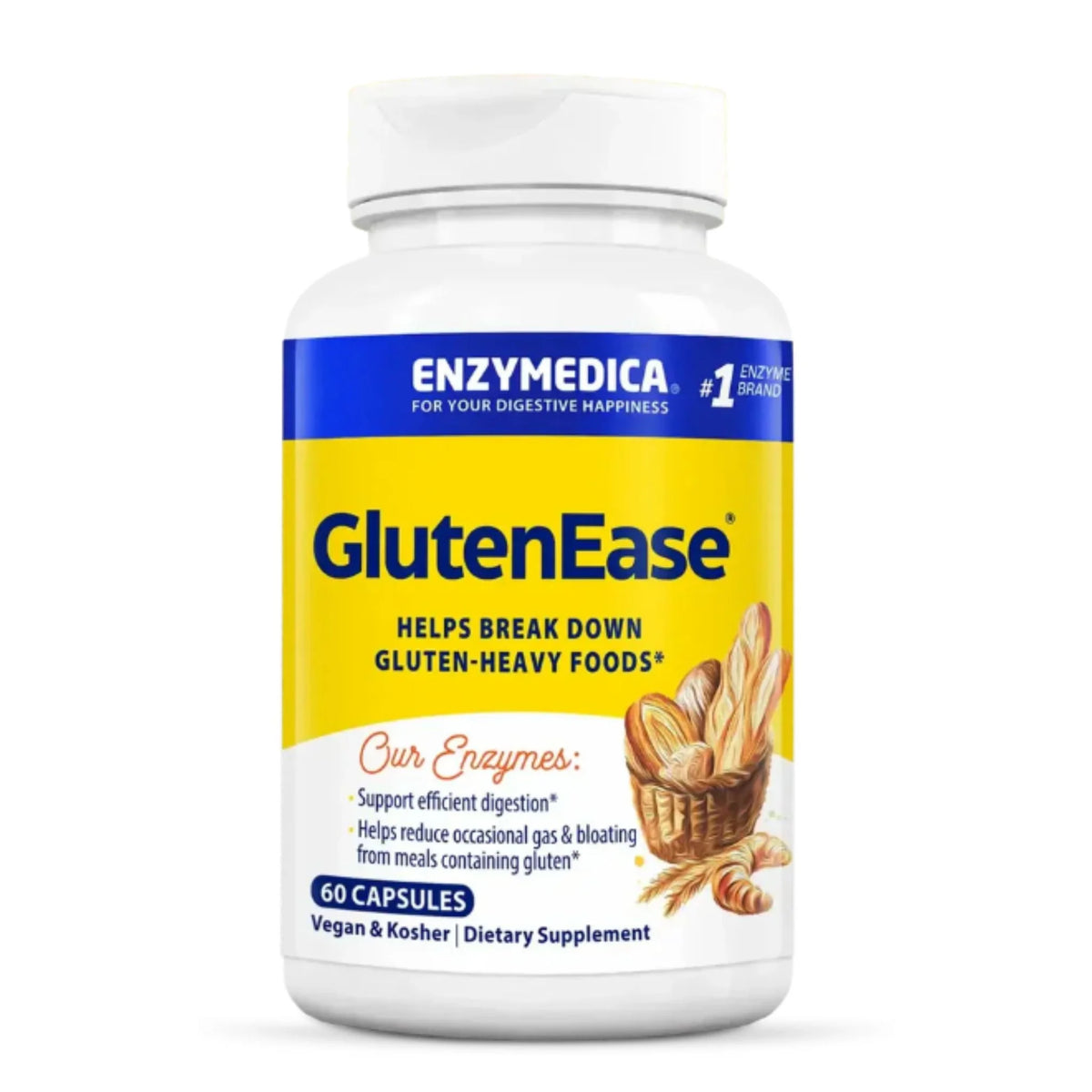 Enzymedica GlutenEase 60 Capsules