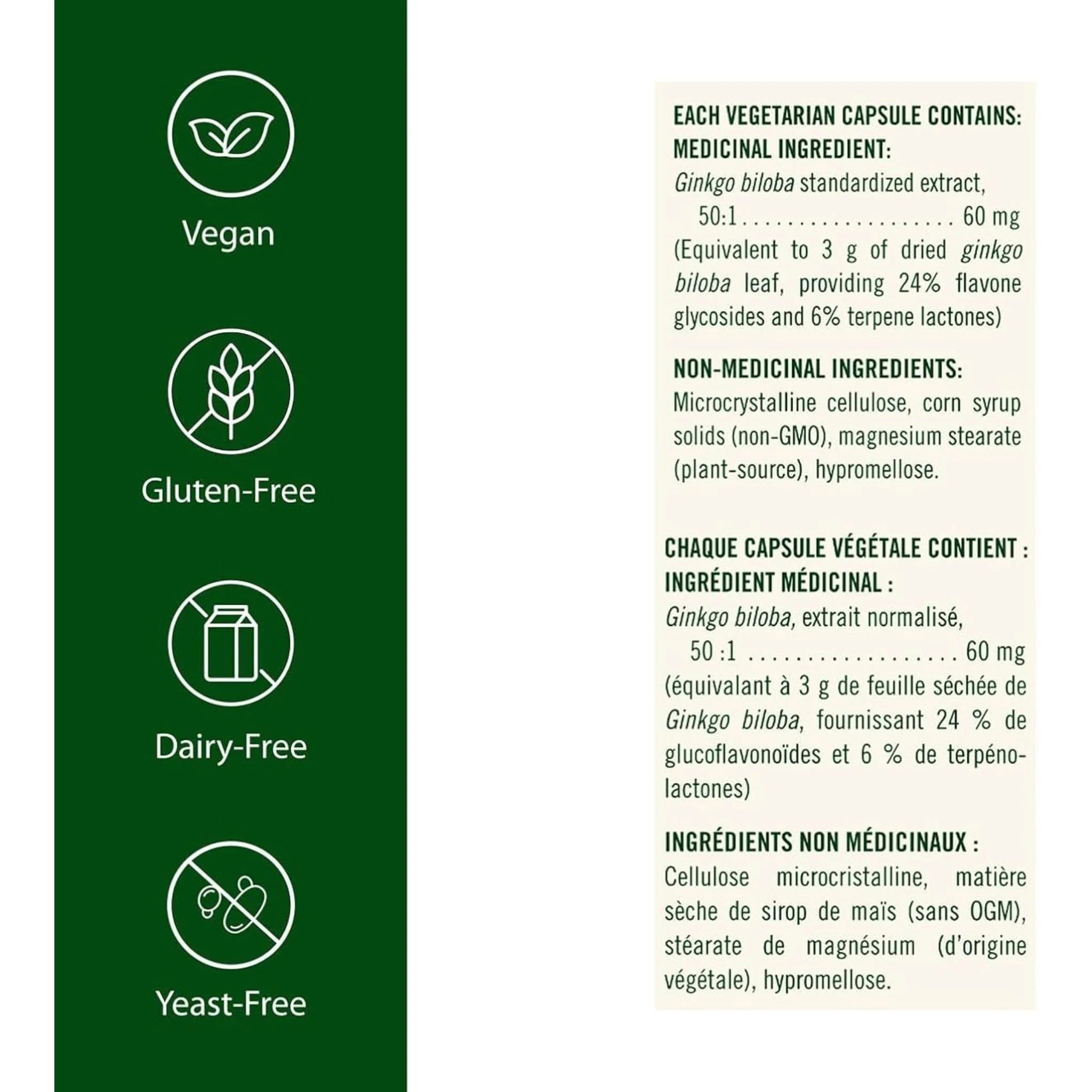 Flora Ginkgo Biloba 60 Capsules